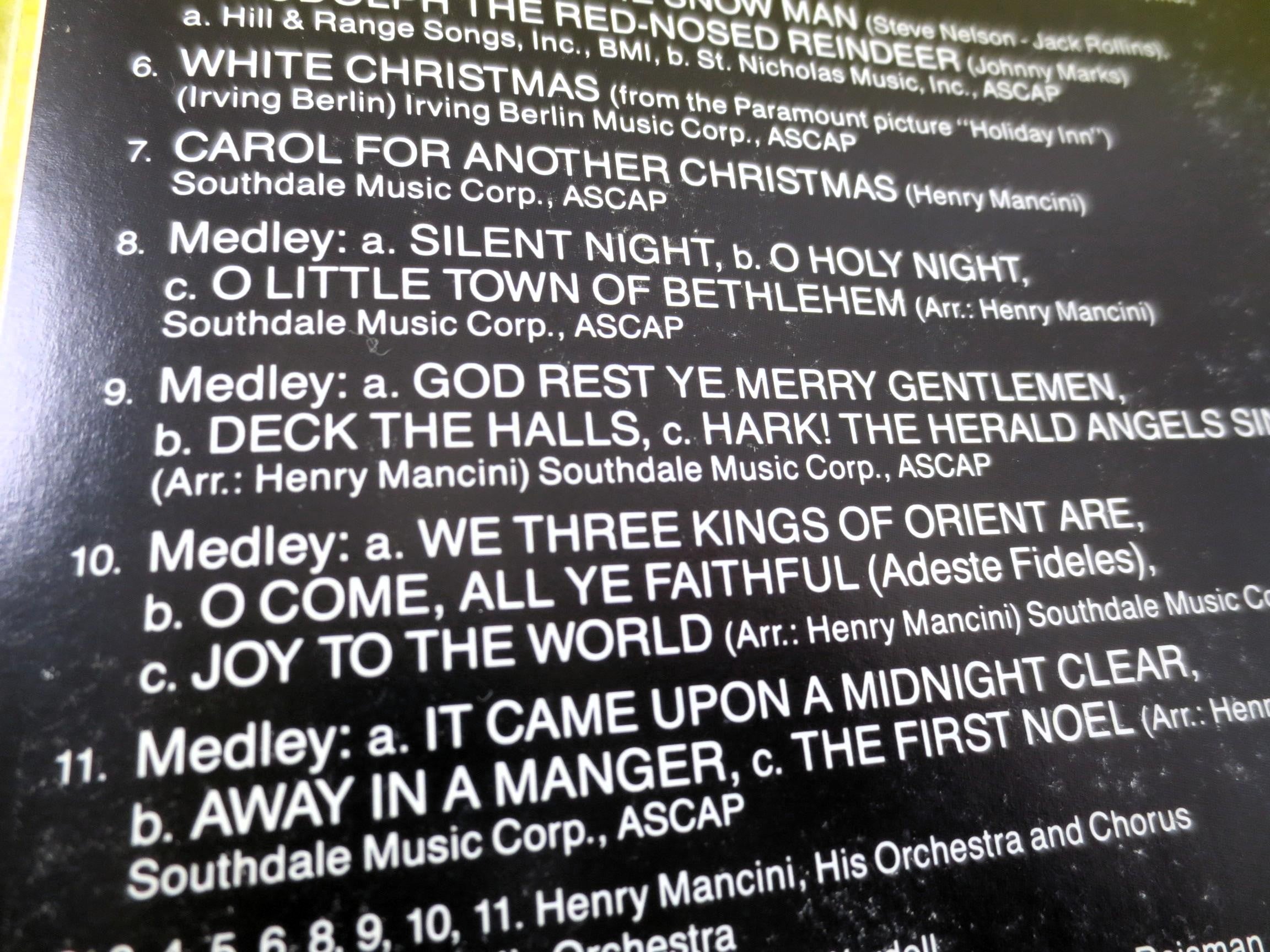 HENRY MANCINI, CHRISTMAS, 1985 Compact Disc, Vintage Cd