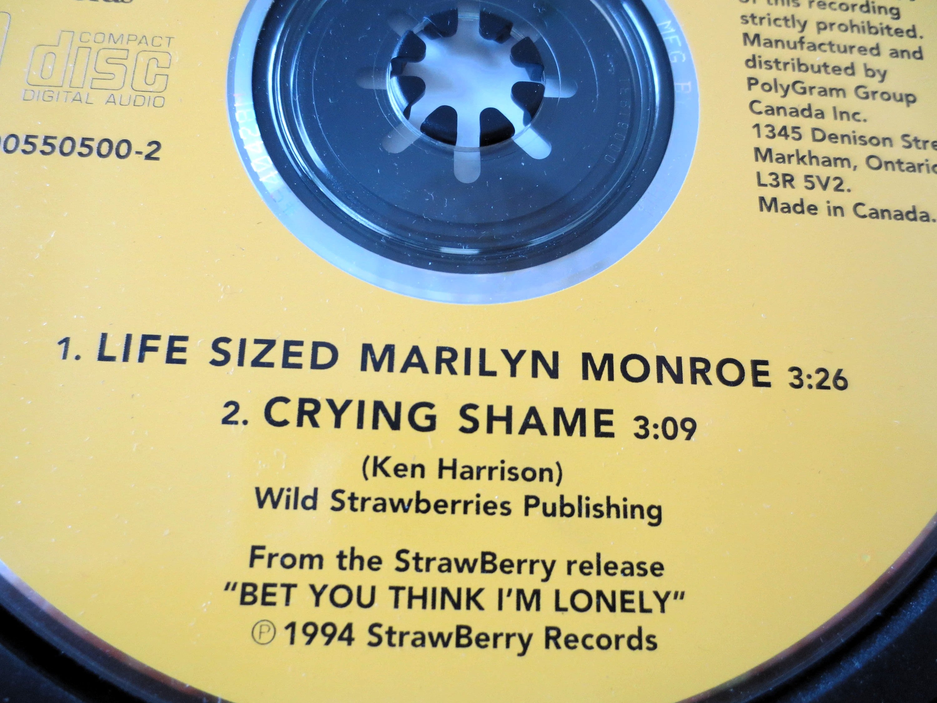 Wild Strawberries – Life Sized Marilyn Monroe (1994) CD