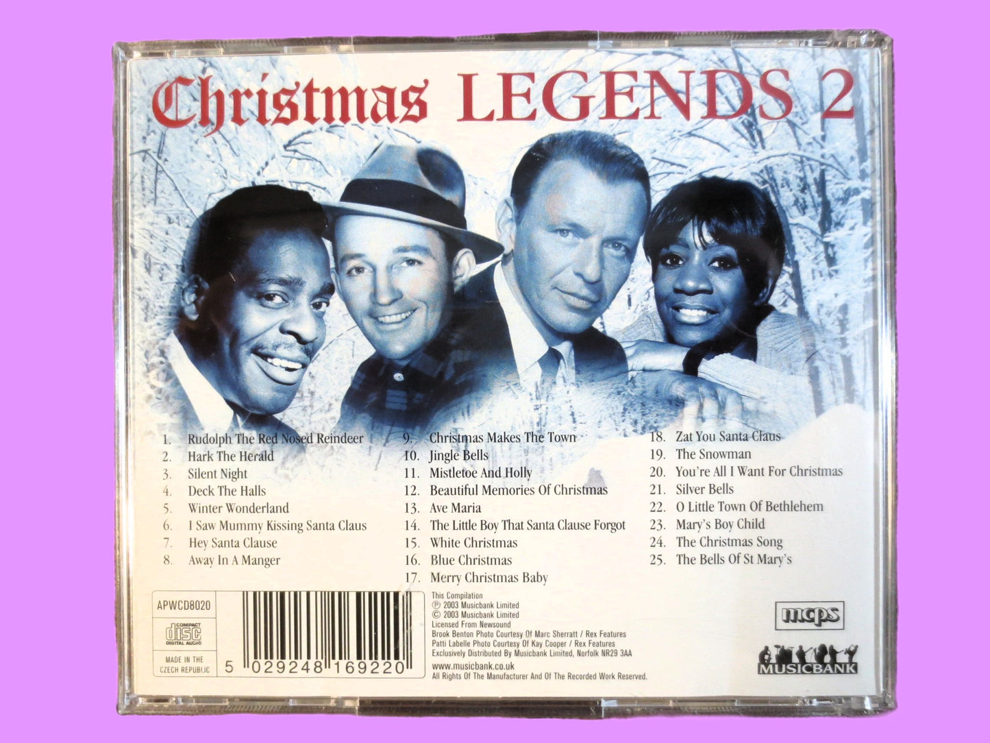 CHRISTMAS LEGENDS 2, Bing Crosby Cd, CHRISTMAS Music, Frank Sinatra