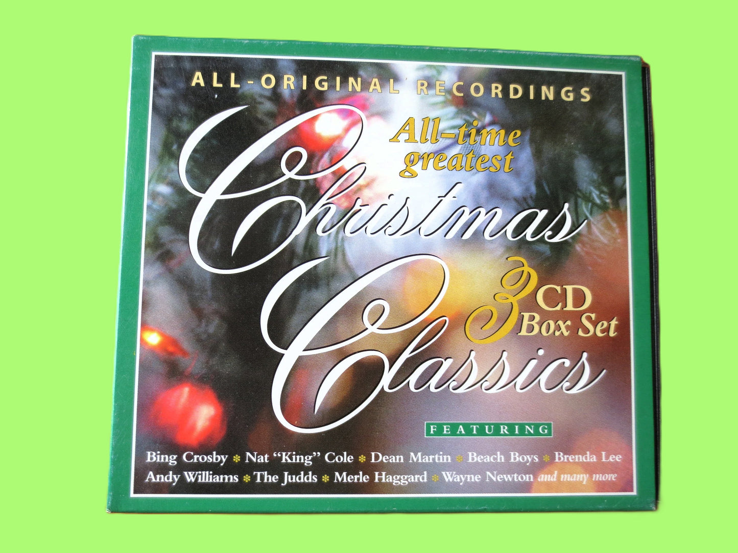CHRISTMAS CLASSICS, 3 Cd's, CHRISTMAS Music, Christmas Tunes, Christmas Songs, Cd Music, Music Cds, cds, 1991 Compact Discs
