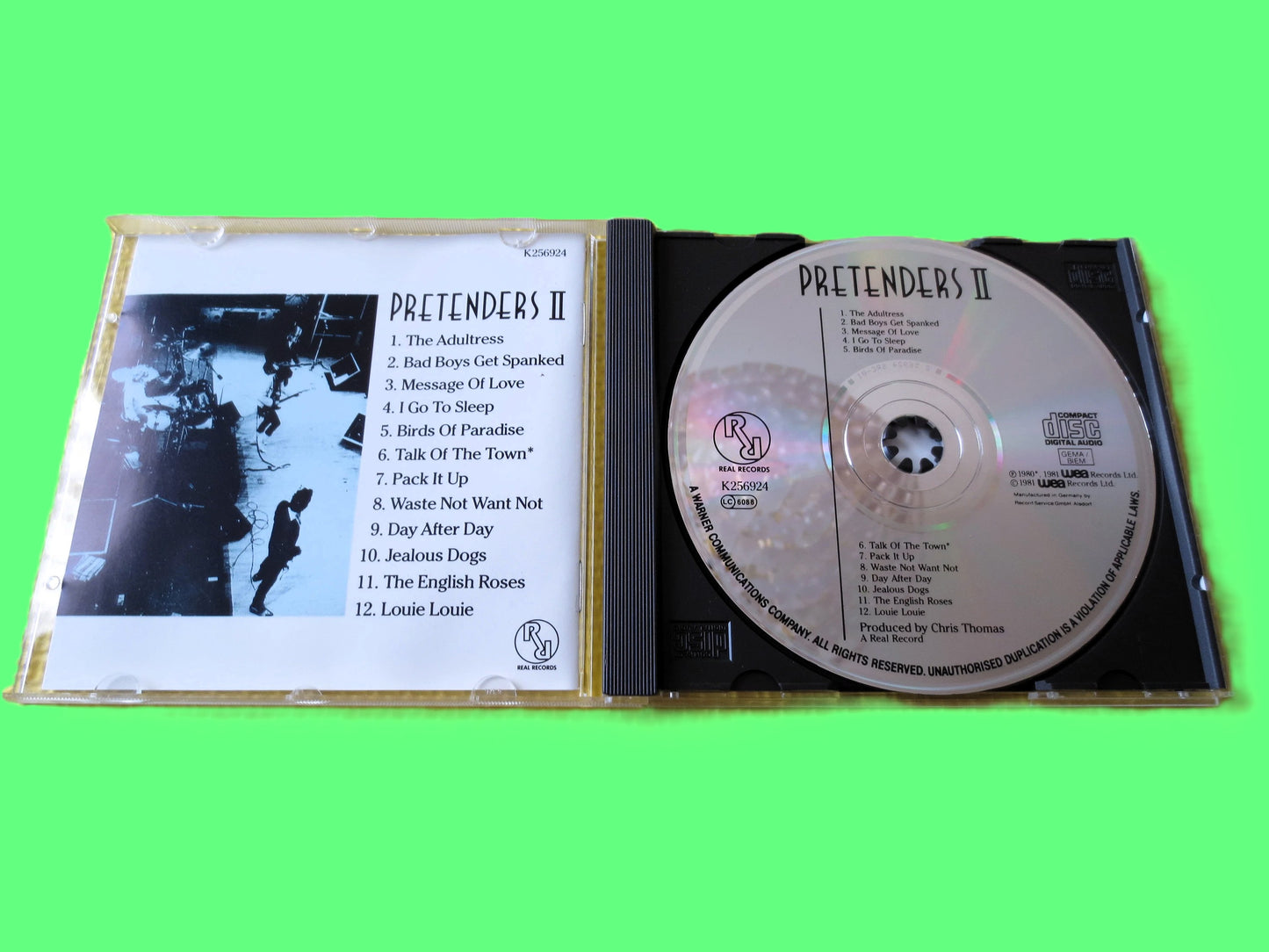 PRETENDERS, Pretenders 2 Cd, PRETENDERS Lp, PRETENDERS Album, Rock Music Cd, Classic Rock Cd, Music Cd, Cds, 1987 Compact Disc