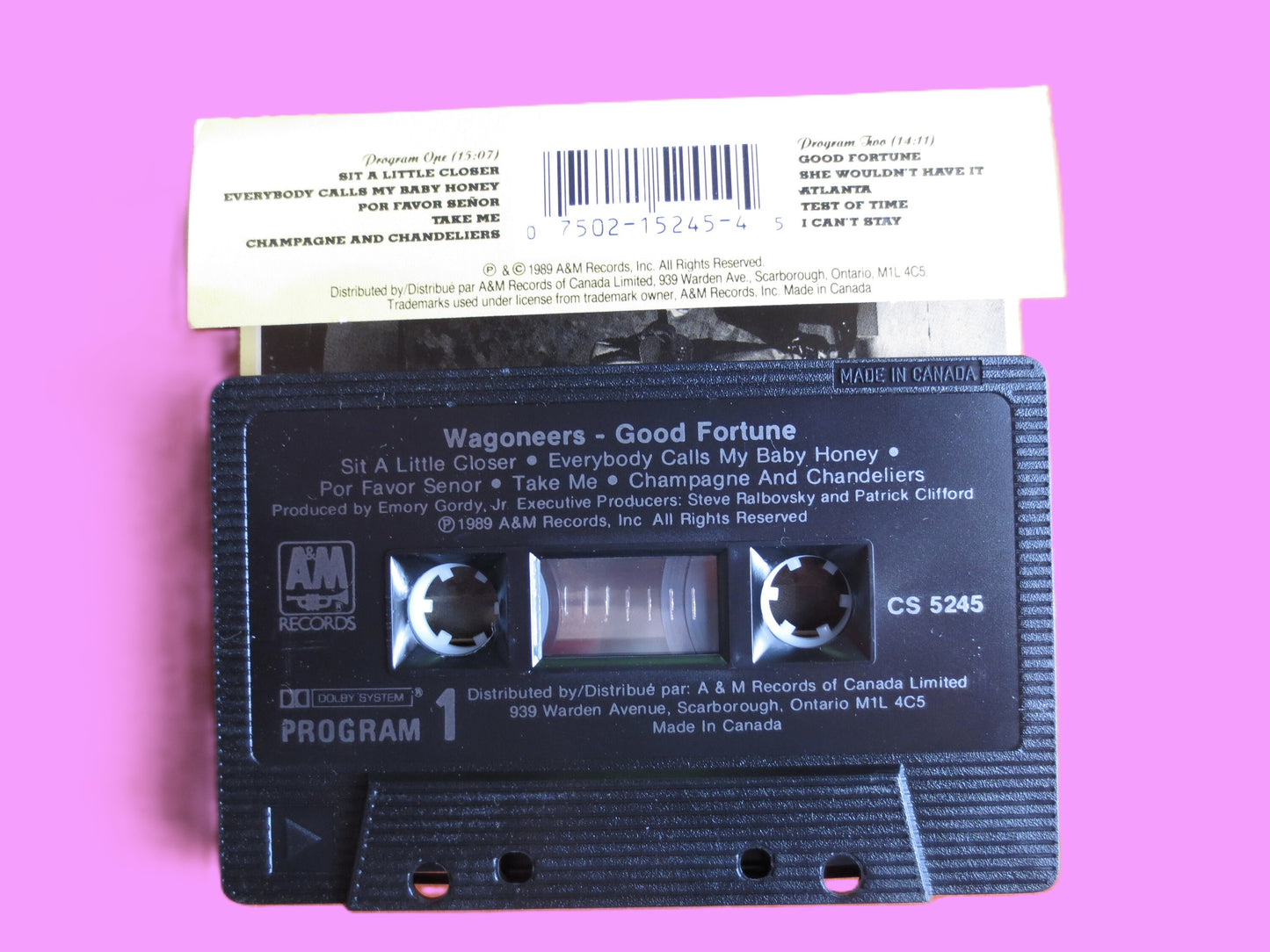 The WAGONEERS, GOOD FORTUNE, 1989 Cassette Tape, Vintage Album