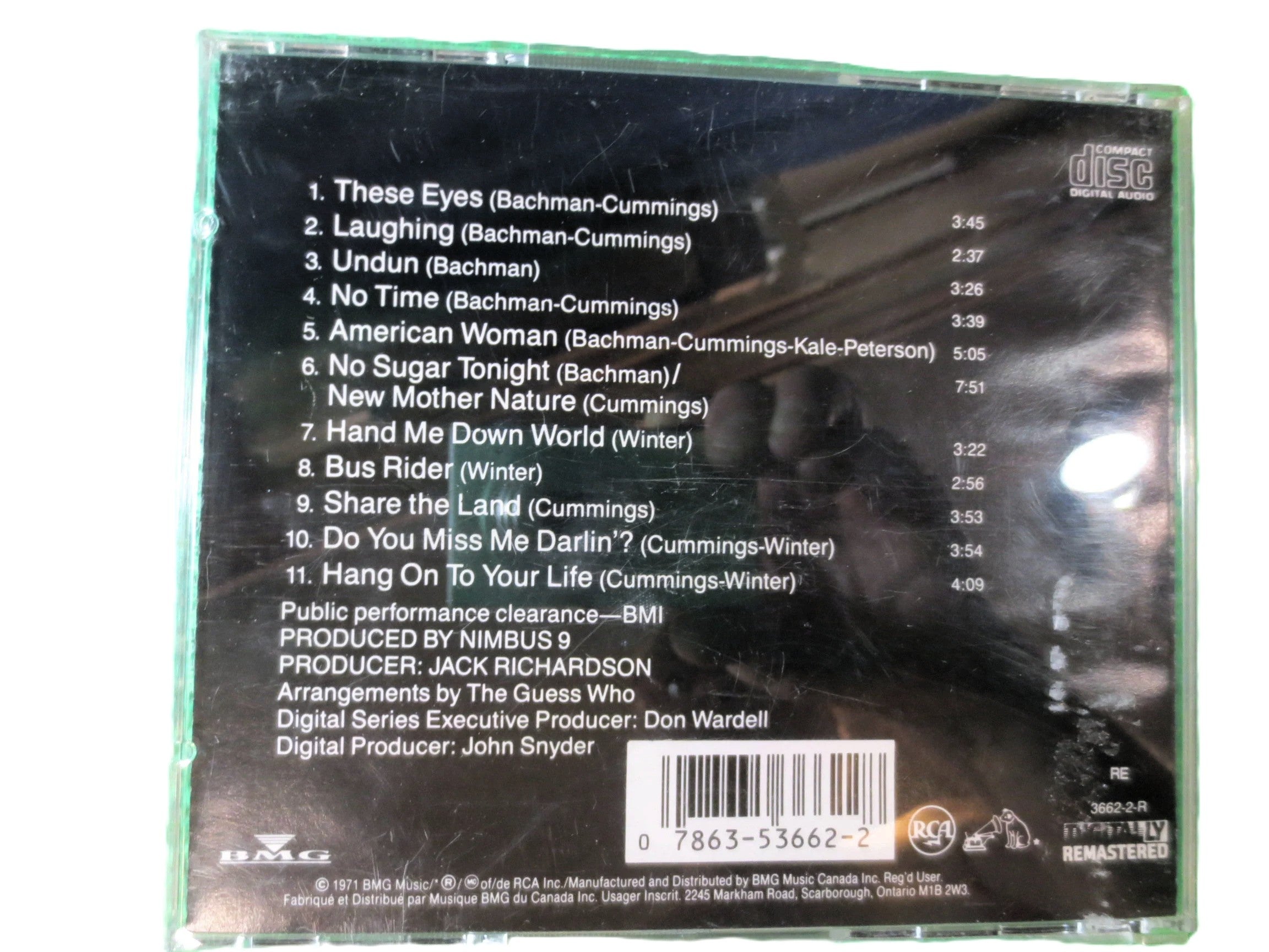 The Guess Who – Hit Songs (1989) CD