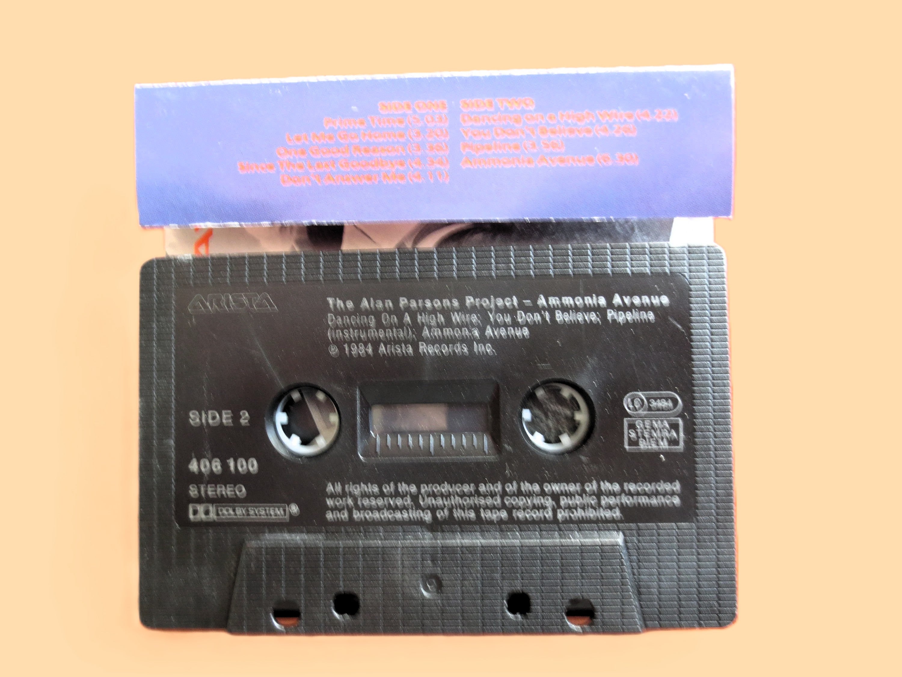 Alan Parsons Project – Ammonia Avenue (1984) Cassette