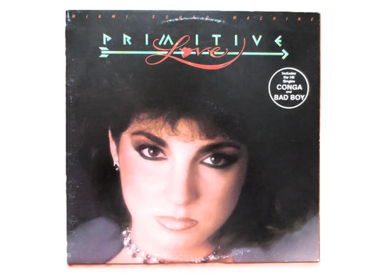 MIAMI SOUND MACHINE, Primitive Love, Gloria Estefan Album, Pop Record, Vintage Vinyl, Records, Vinyl Album, 1985 Records