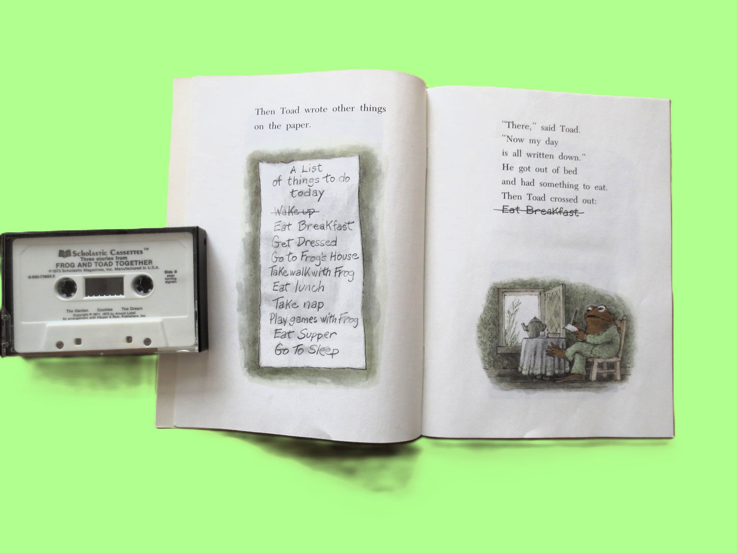 FROG and TOAD Together, Book and Cassette, Children's Story, 1972 Cassette Tape, Vintage Cassette