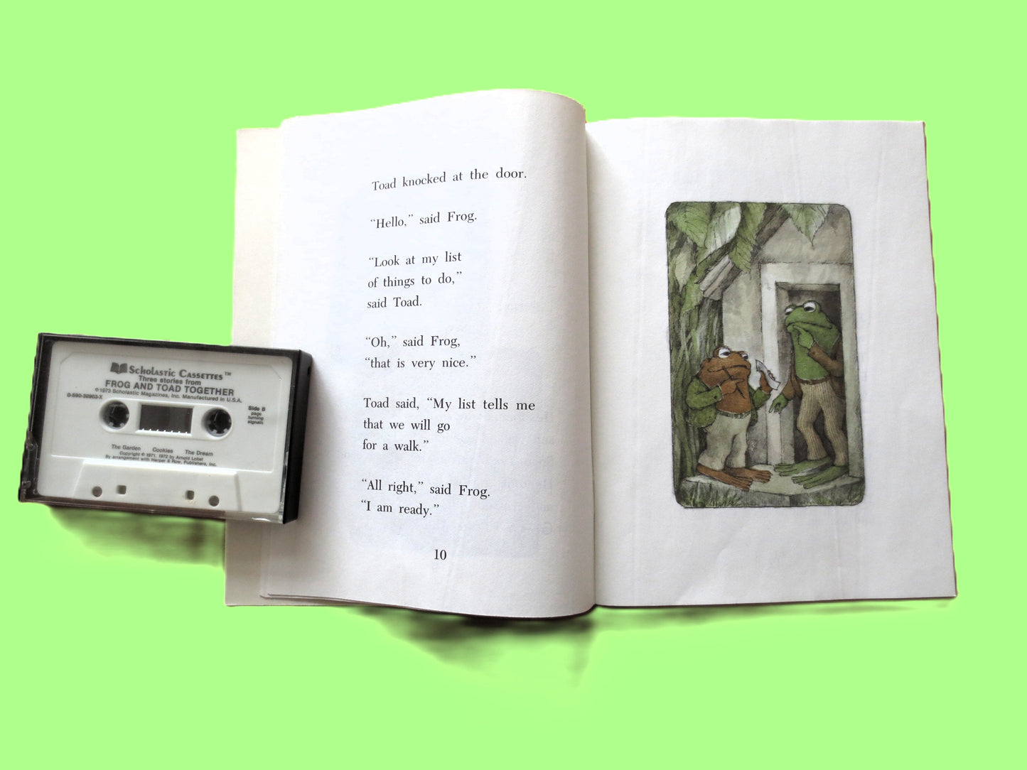 FROG and TOAD Together, Book and Cassette, Children's Story, 1972 Cassette Tape, Vintage Cassette