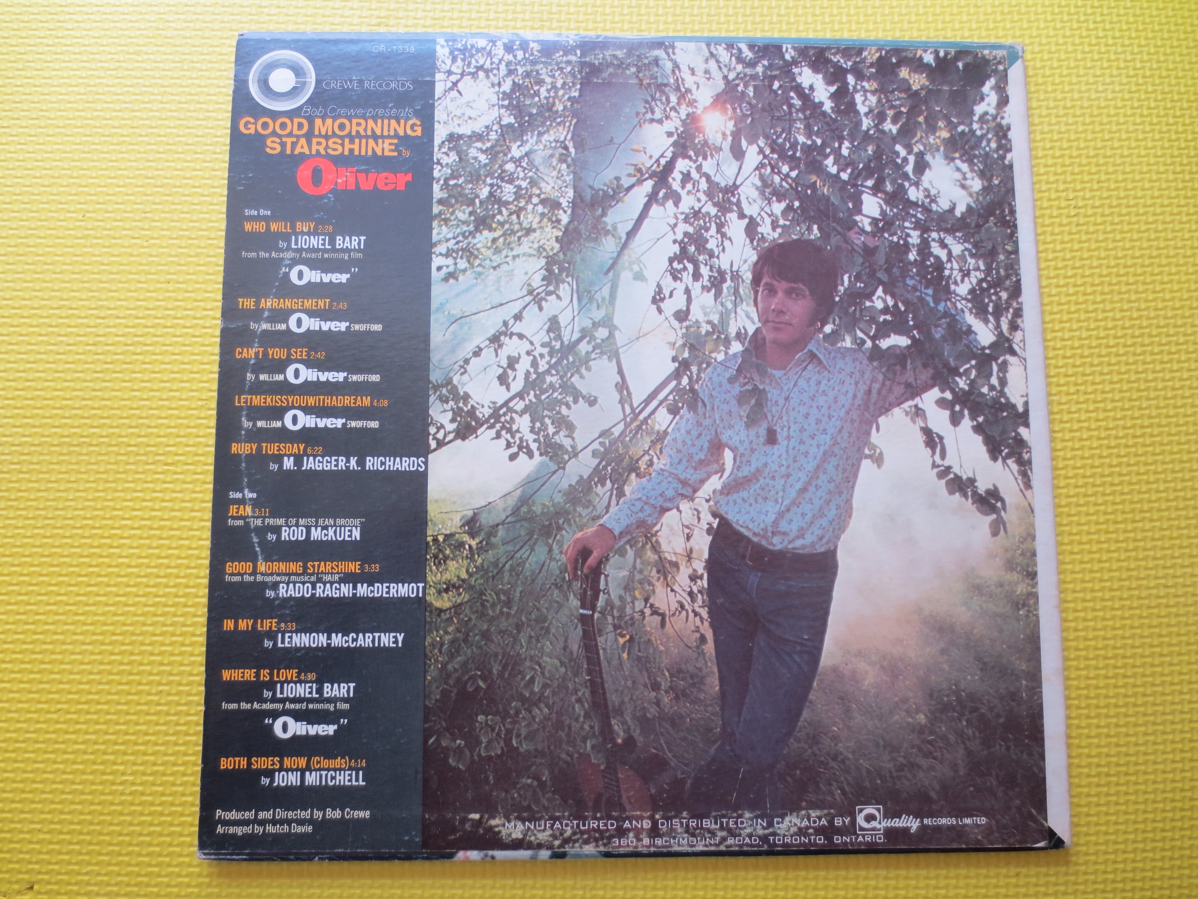 GOOD MORNING Starshine, OLIVER, Oliver Album, Oliver Lp, Oliver Record, Crewe Records, Pop Music Record, Lps, 1969 Records