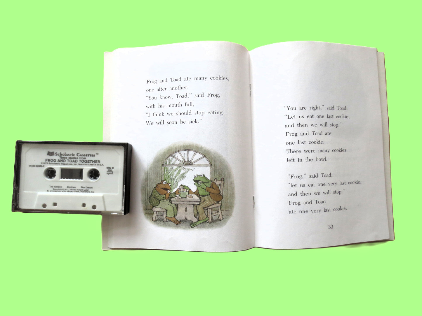 FROG and TOAD Together, Book and Cassette, Children's Story, 1972 Cassette Tape, Vintage Cassette