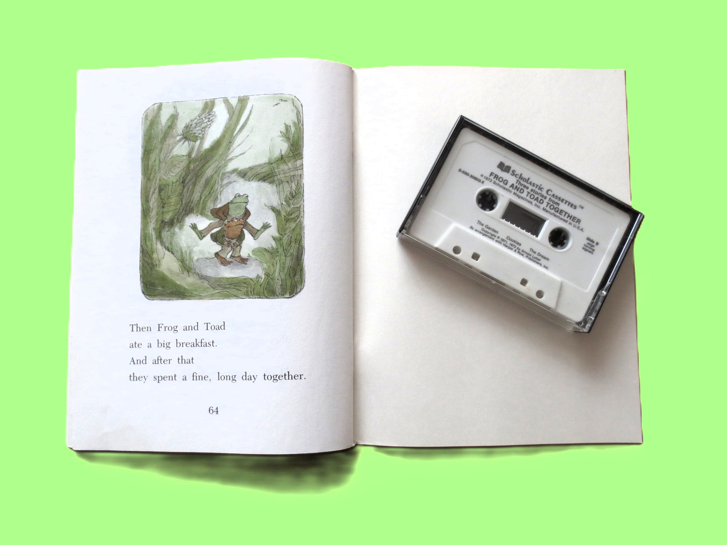 FROG and TOAD Together, Book and Cassette, Children's Story, 1972 Cassette Tape, Vintage Cassette