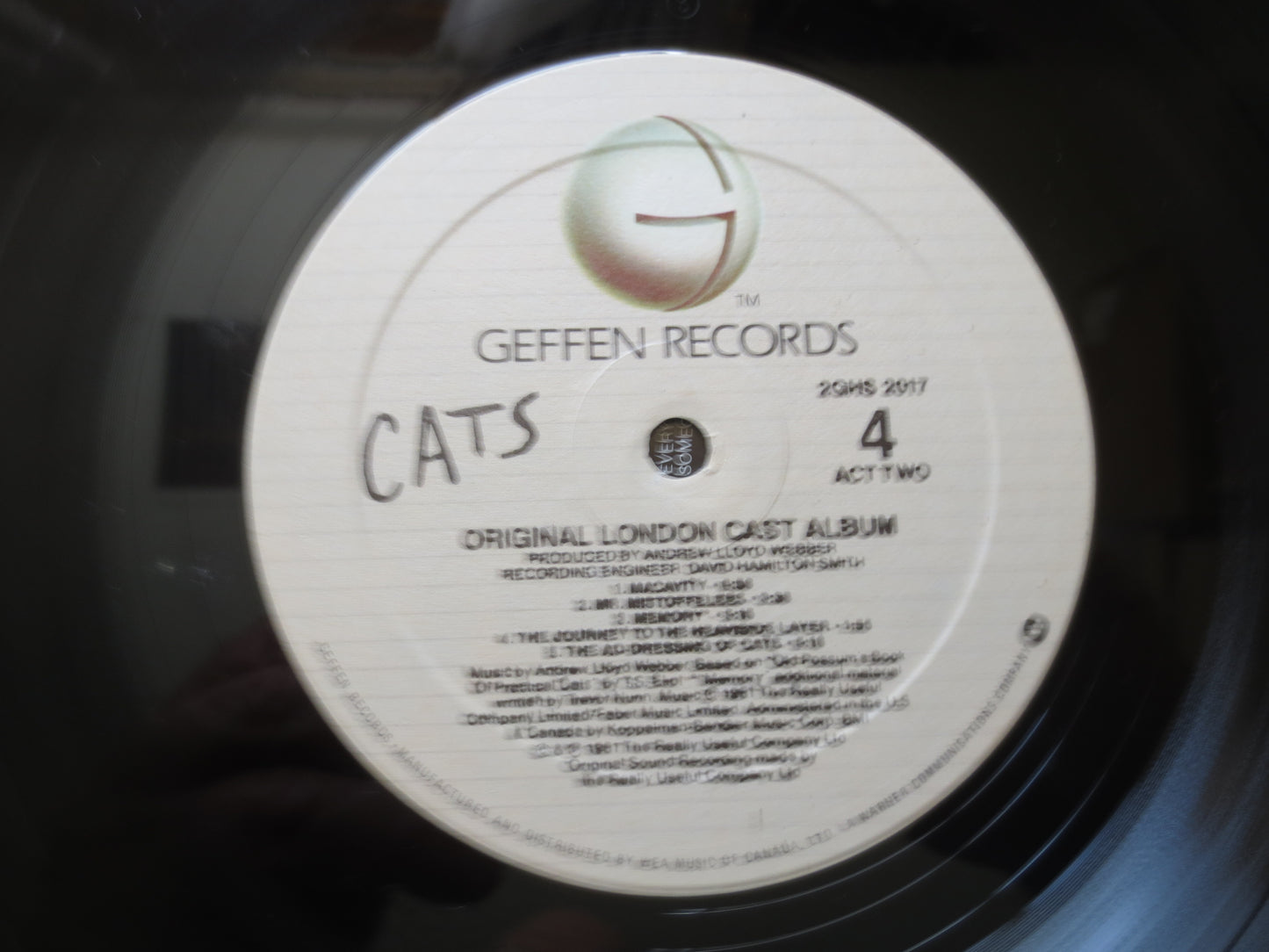 CATS, The MUSICAL, CATS Soundtrack, Andrew Lloyd Webber, Double Records, Cats Music Record, Theater Music Lp, 1981 Records