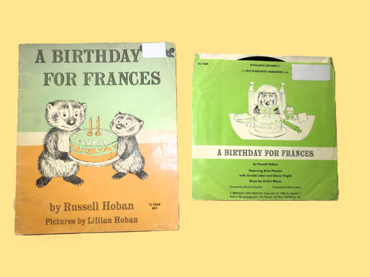 A Birthday For Frances, Book and Record, Children's Story, 1972 Record, Vintage Vinyl