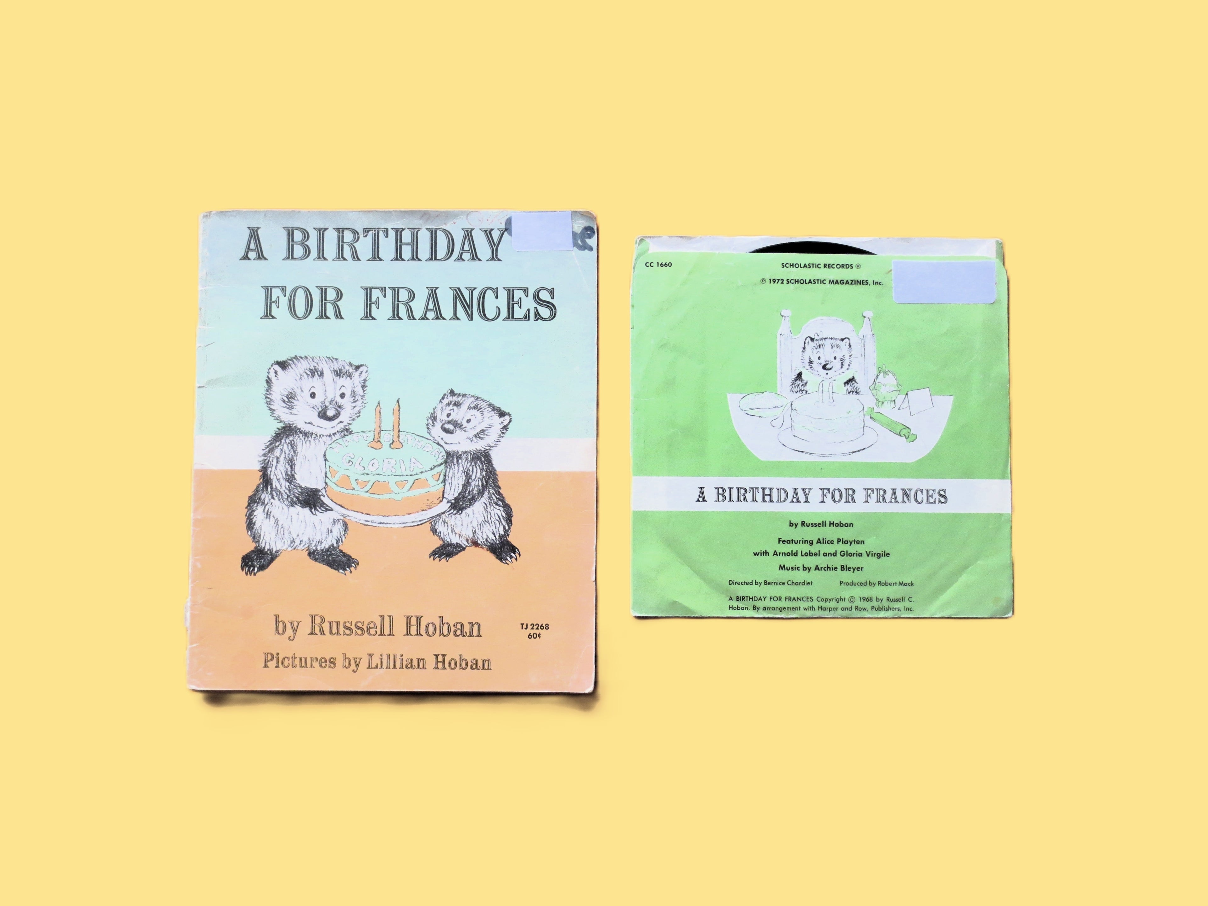 A Birthday For Frances, Book and Record, Children's Story, 1972 Record, Vintage Vinyl