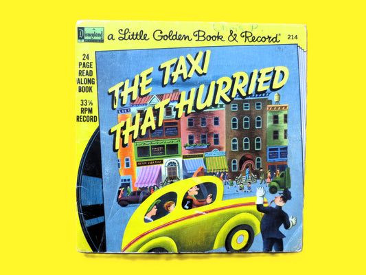 The TAXI that HURRIED, Book and Record, Children's Story, 1976 Record, Vintage Vinyl