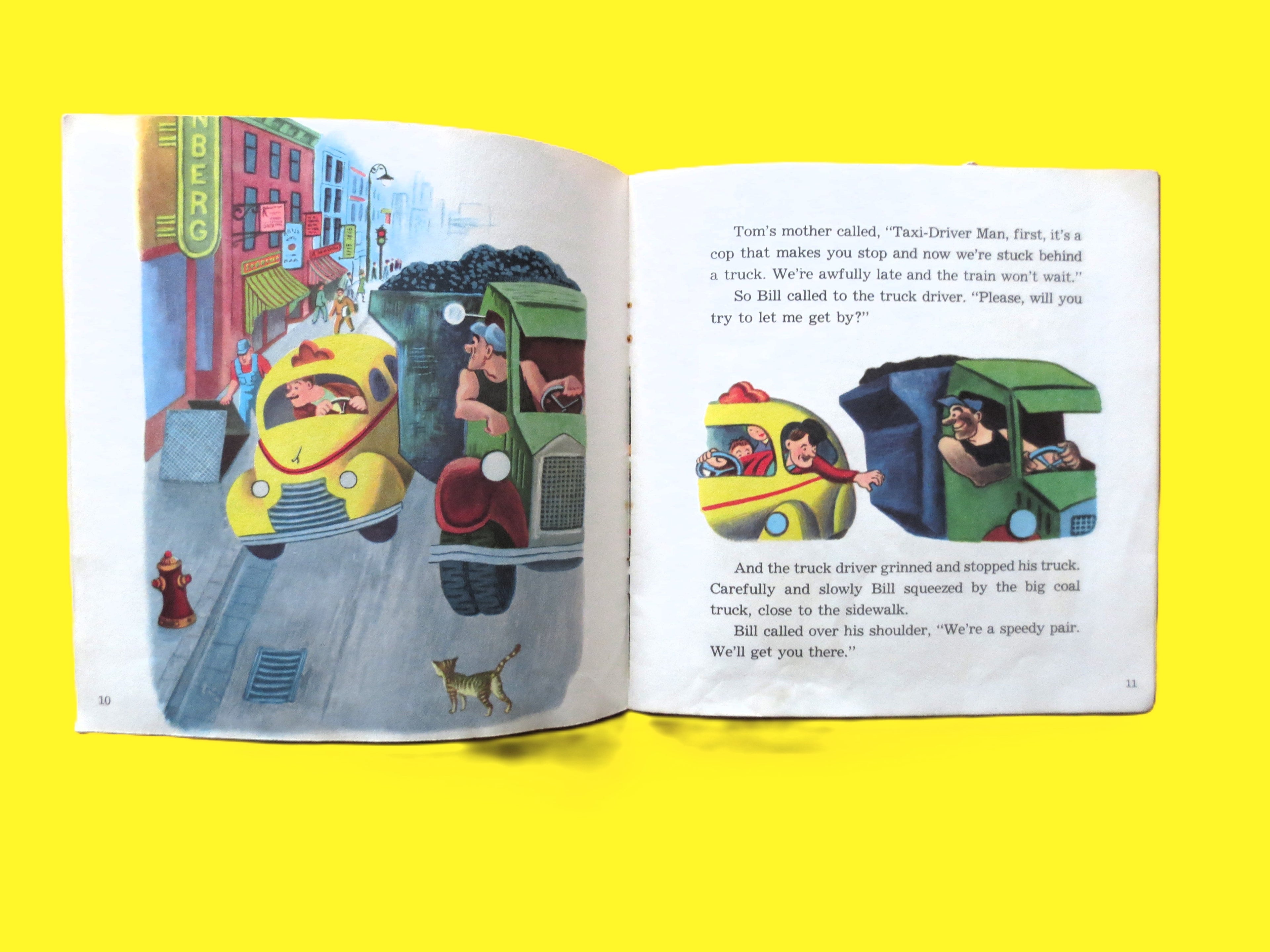 The TAXI that HURRIED, Book and Record, Children's Story, 1976 Record, Vintage Vinyl