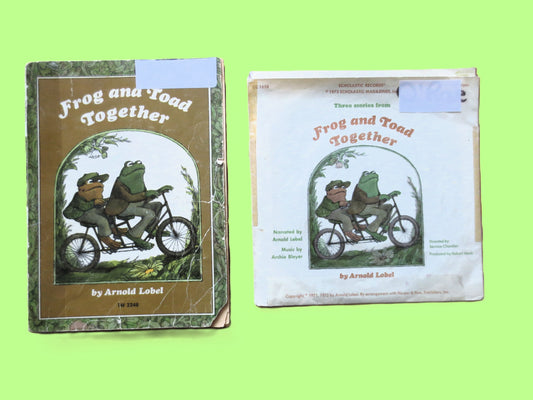 FROG and TOAD Together, Book and Record, Children's Story, 1973 Record, Vintage Vinyl