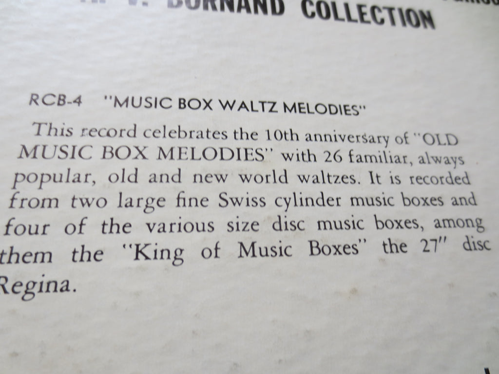 A.V. Bornand – Old Music Box Melodies (1955) Vinyl LP