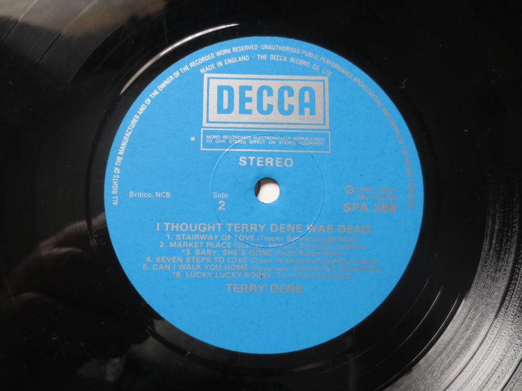Terry Dene – Terry Dene (1974) Vinyl LP