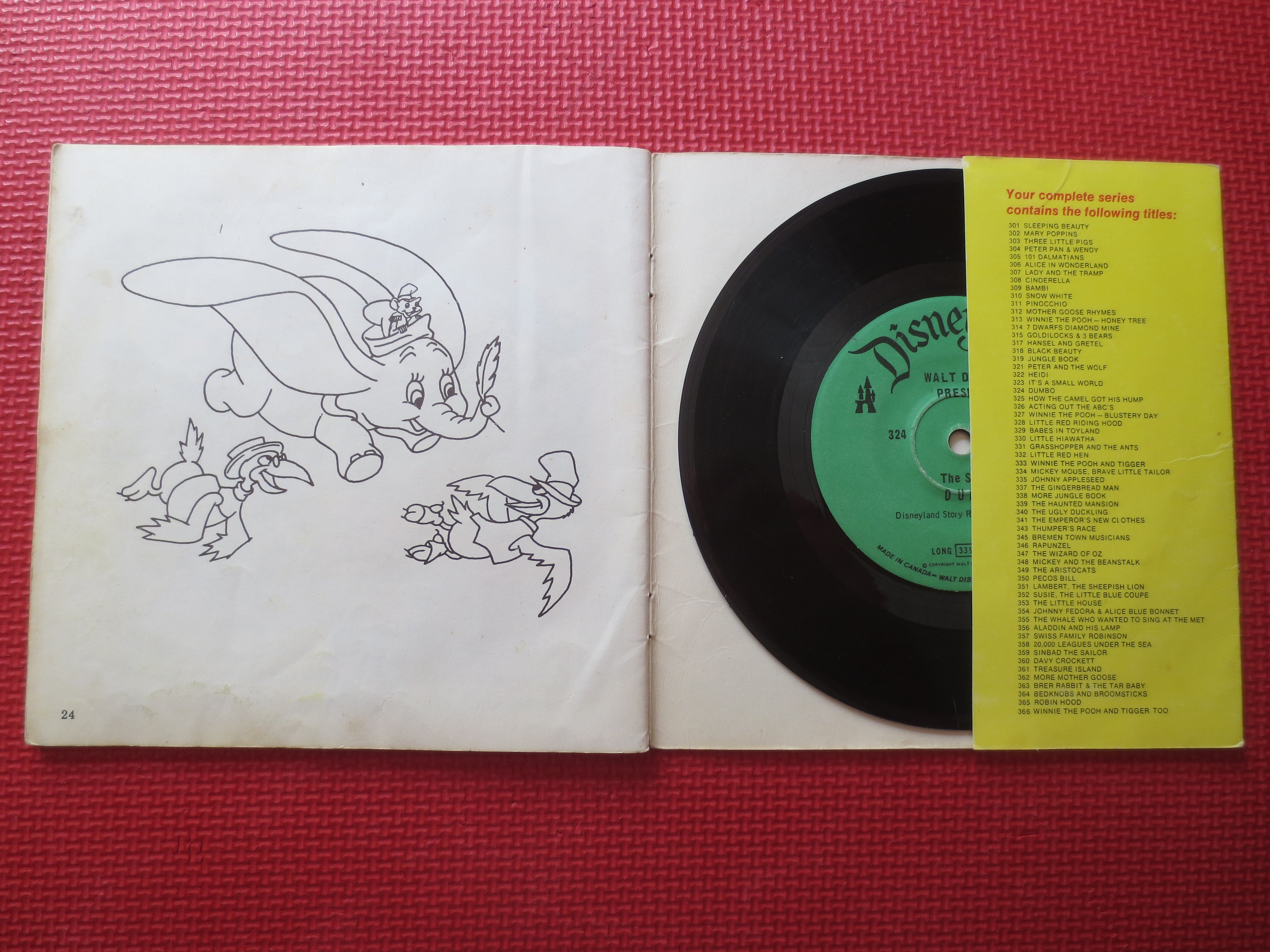 Disneyland Records – The Story of Dumbo (1977) Vinyl LP