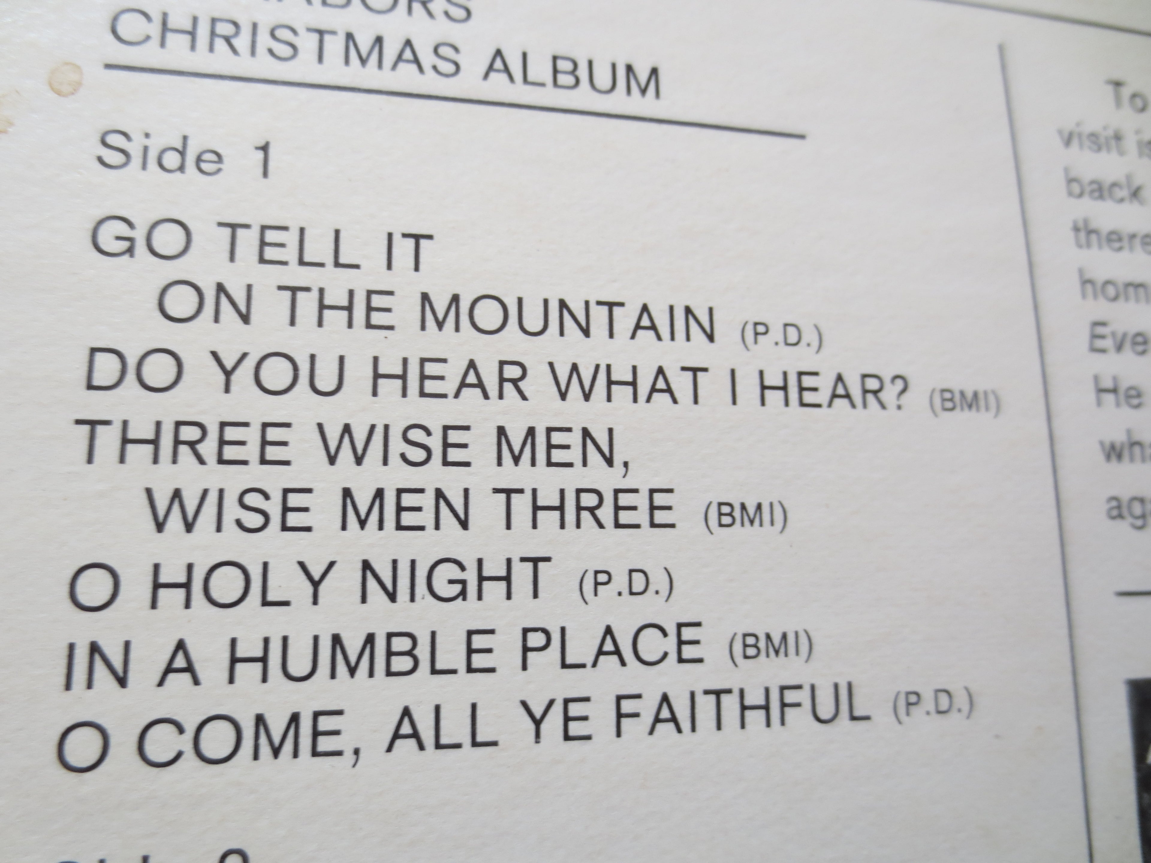 JIM NABORS, CHRISTMAS Album, 1967 Record, Vintage Vinyl