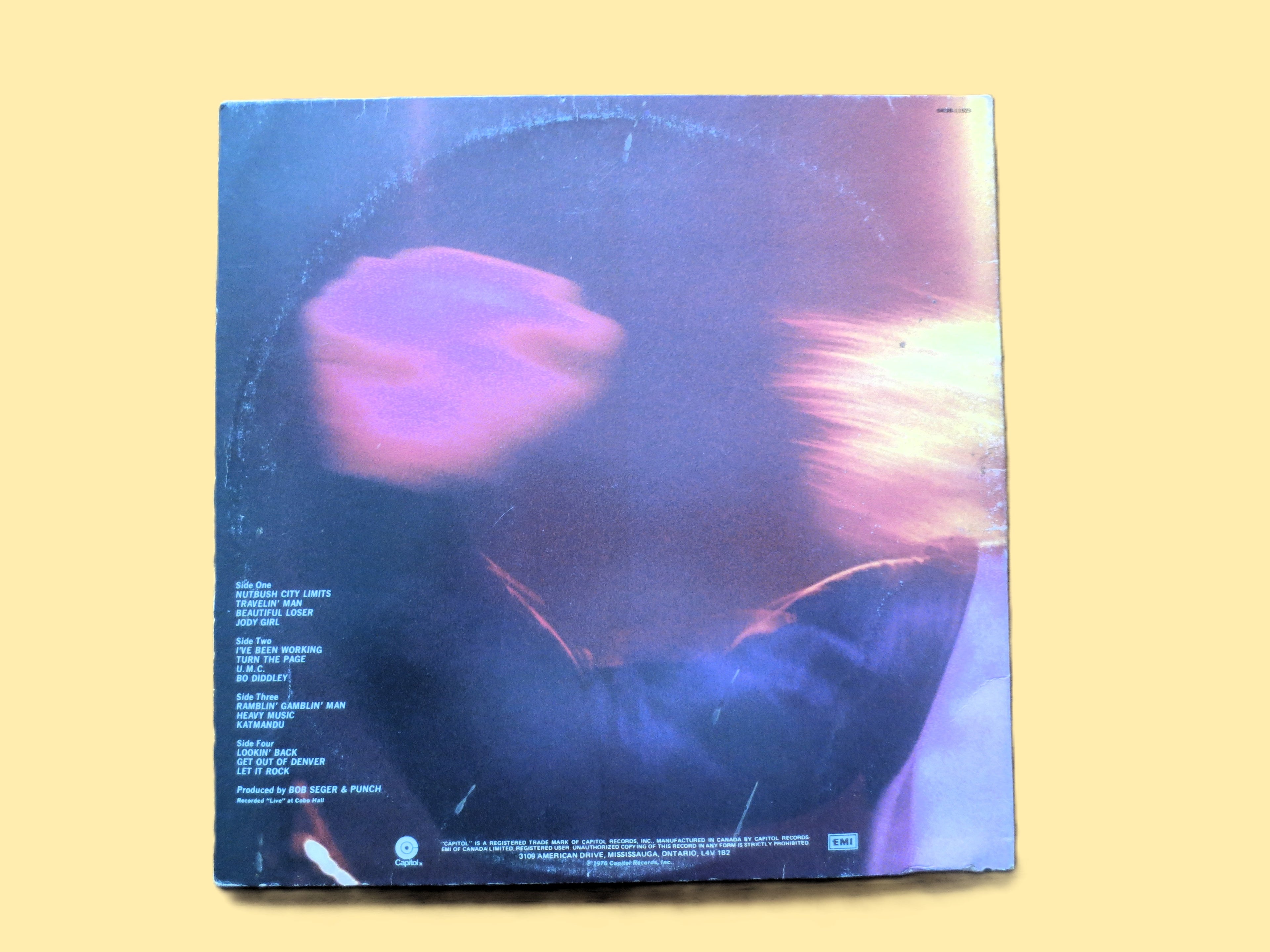 BOB SEGER, Live Bullet, Vintage Double Album, 1976 Record, Vinyl lp