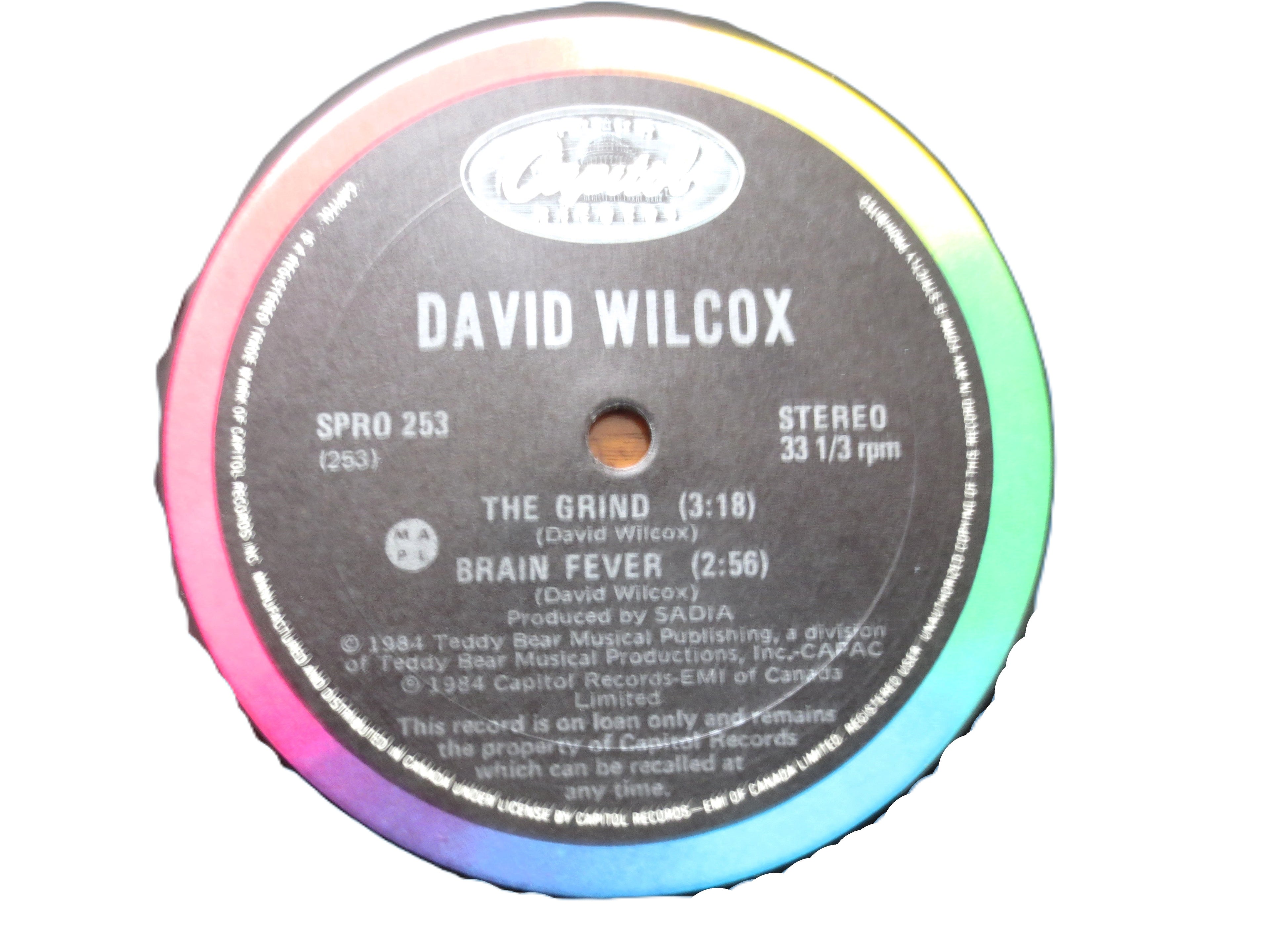 David Wilcox – The Grind / Brain Fever (1984) Vinyl EP