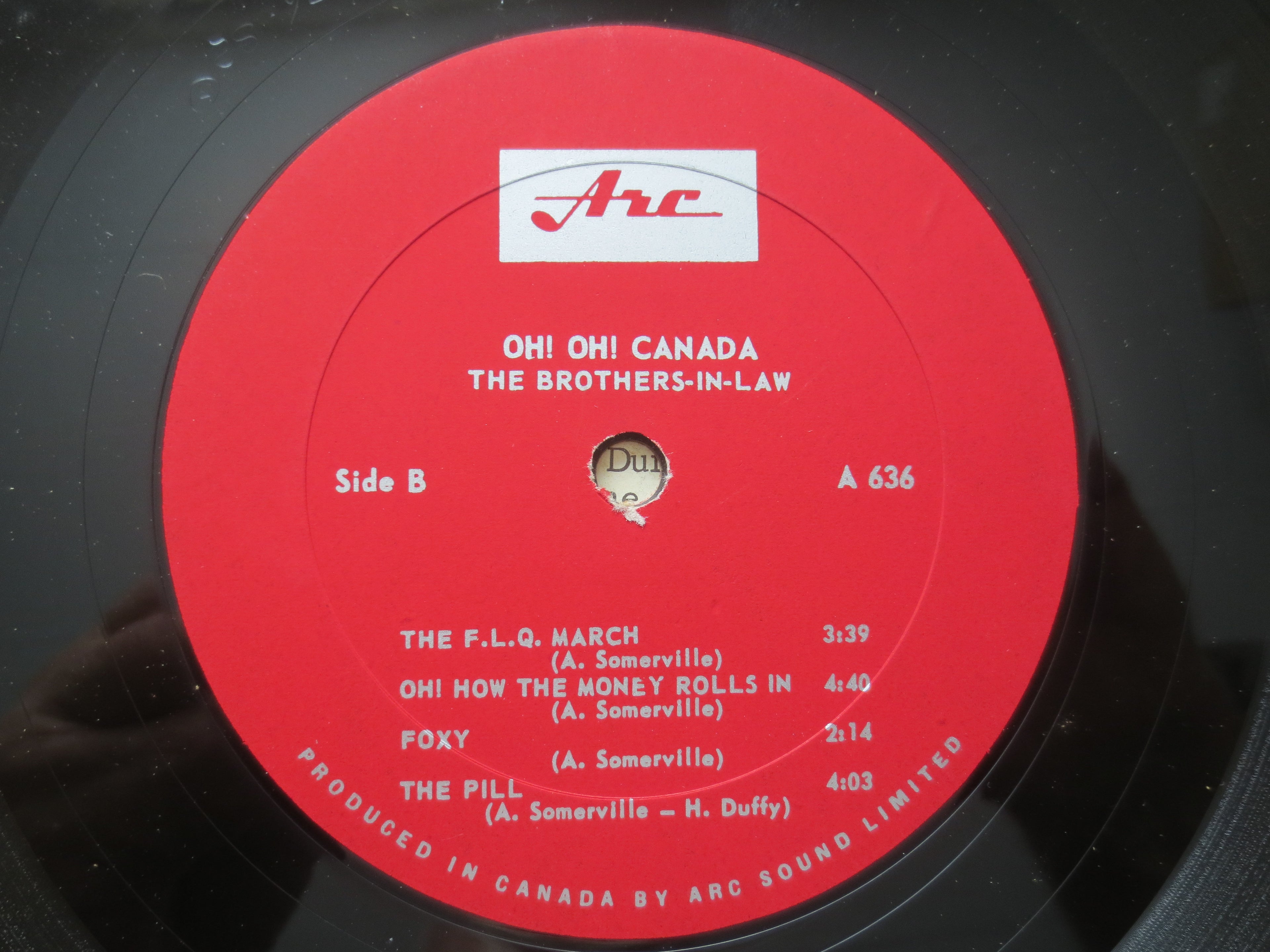 Brothers-in-Law – Oh! Oh! Canada (1966) Vinyl LP