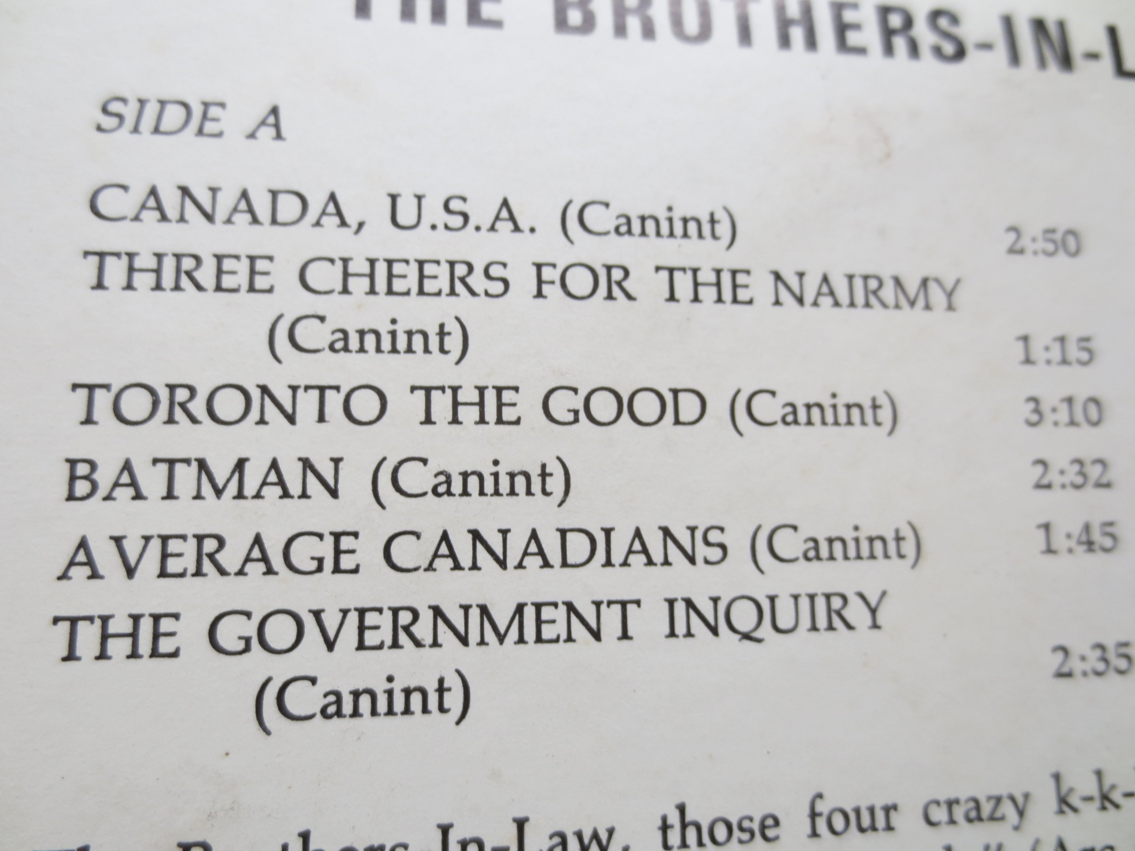Brothers-in-Law – The Brothers-in-Law Strike Again (1966) Vinyl LP
