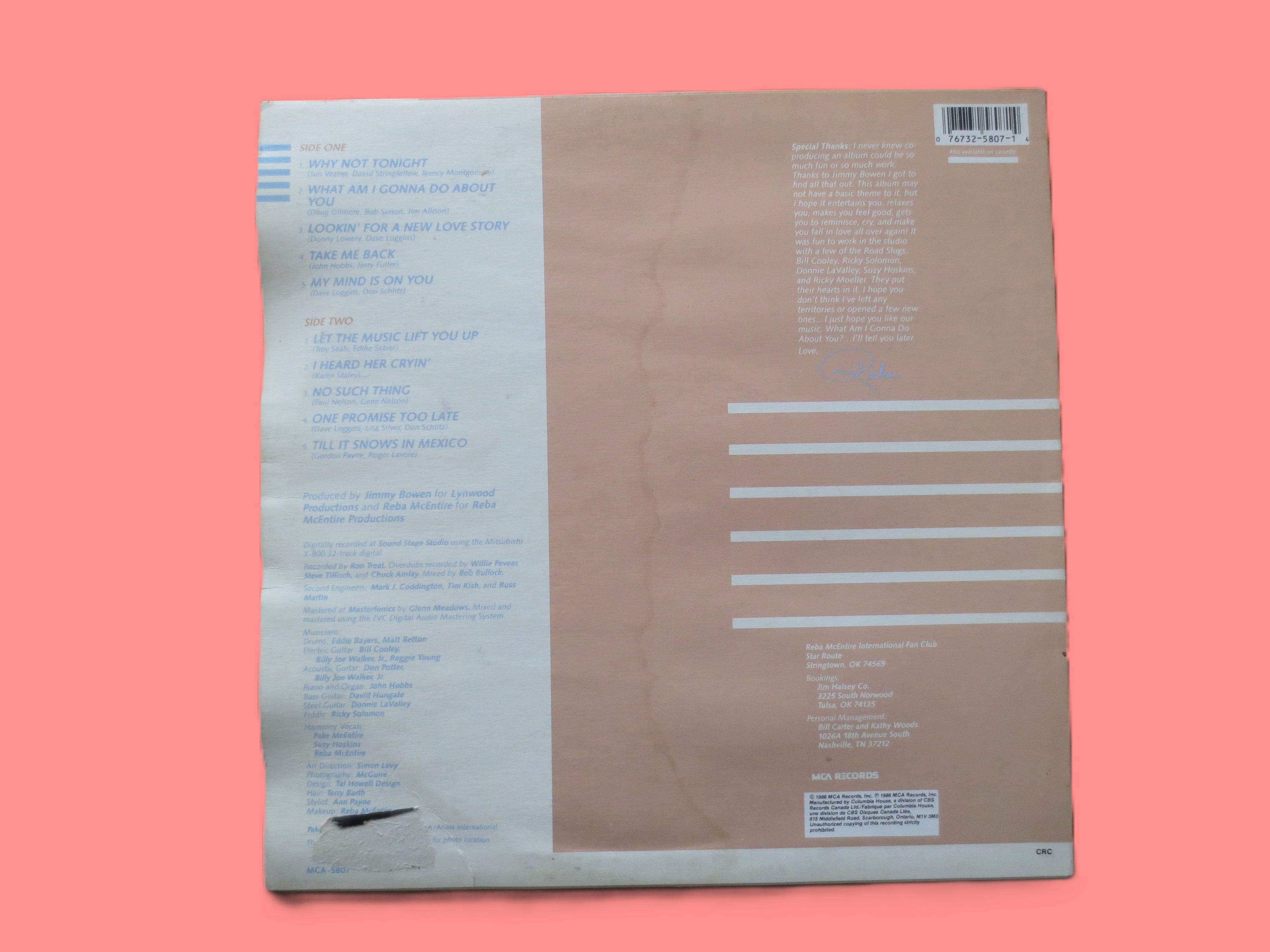 REBA McENTIRE, What Am I Gonna Do About You, Vintage Album, 1986 Record, Vinyl Lp