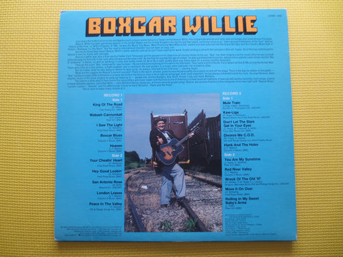 BOXCAR WILLIE, King of the Road, Country Records, Vintage Vinyl, Record Vinyl, Records, Vinyl Records, Vinyl, 1980 Records