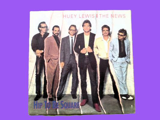 HUEY LEWIS and the News, Hip to be Square, Vintage Ep, 1986 Record, Vinyl Ep