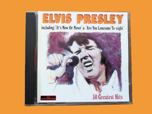 ELVIS PRESLEY, 30 Greatest Hits, 1990 Compact Disc, Vintage Cd