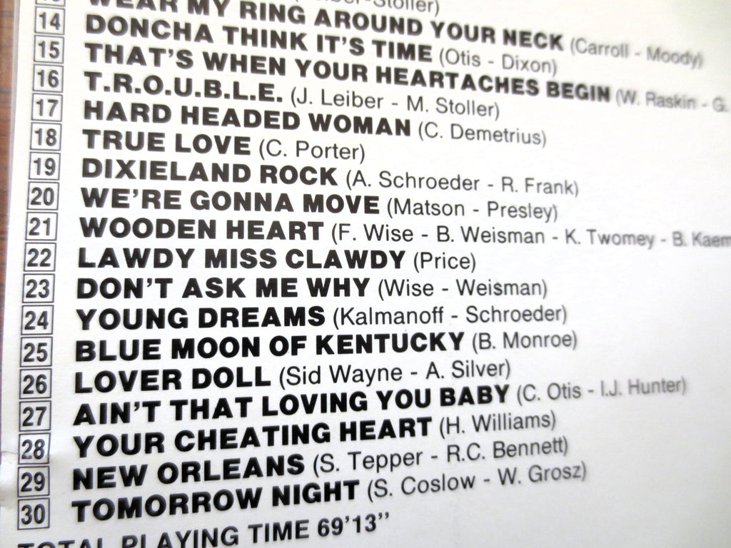 Elvis Presley – 30 Greatest Hits (1990) CD