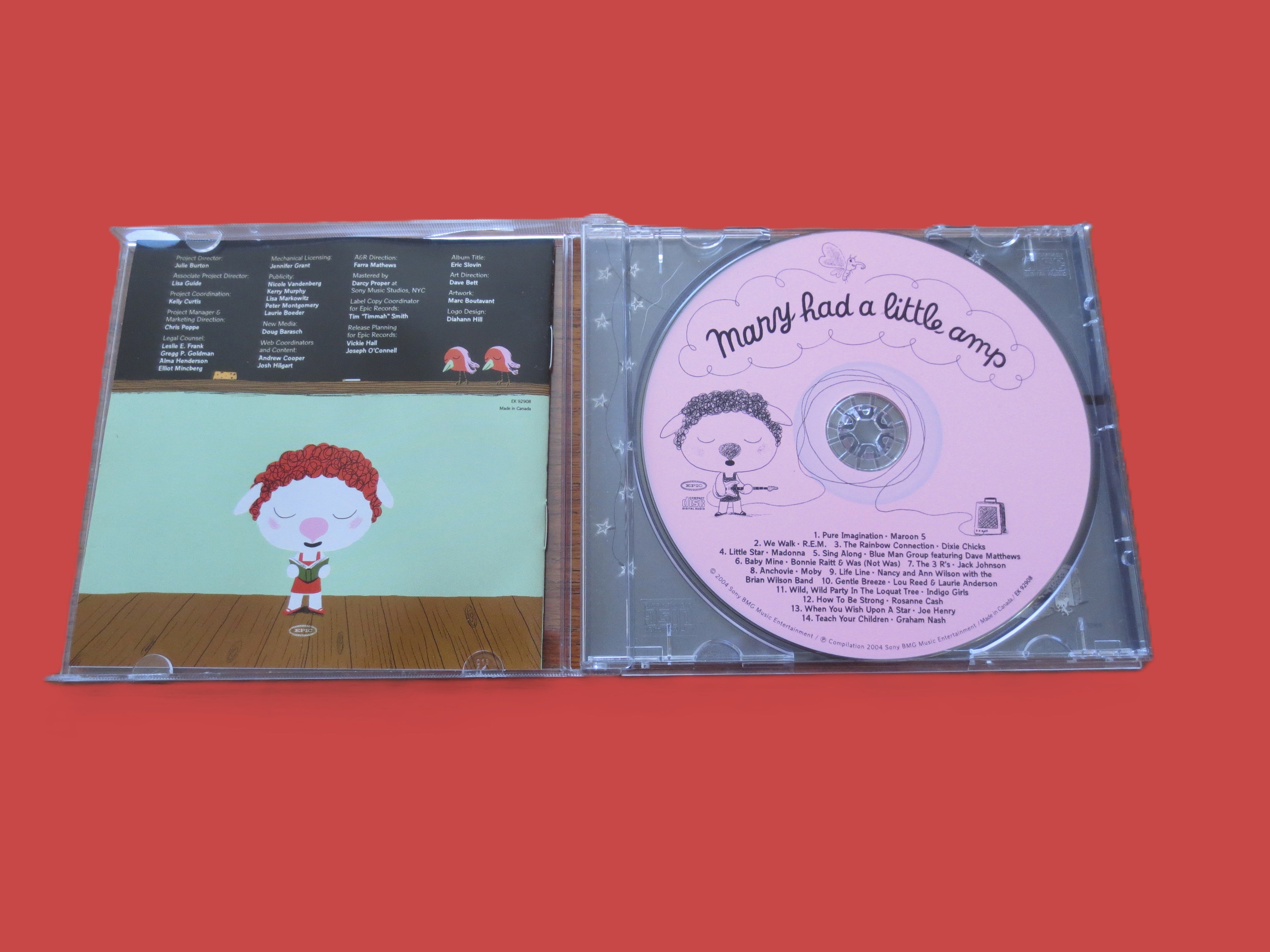 MARY Had a Little AMP,  Childhood Music Hits, 2004 Compact Disc, Vintage Cd