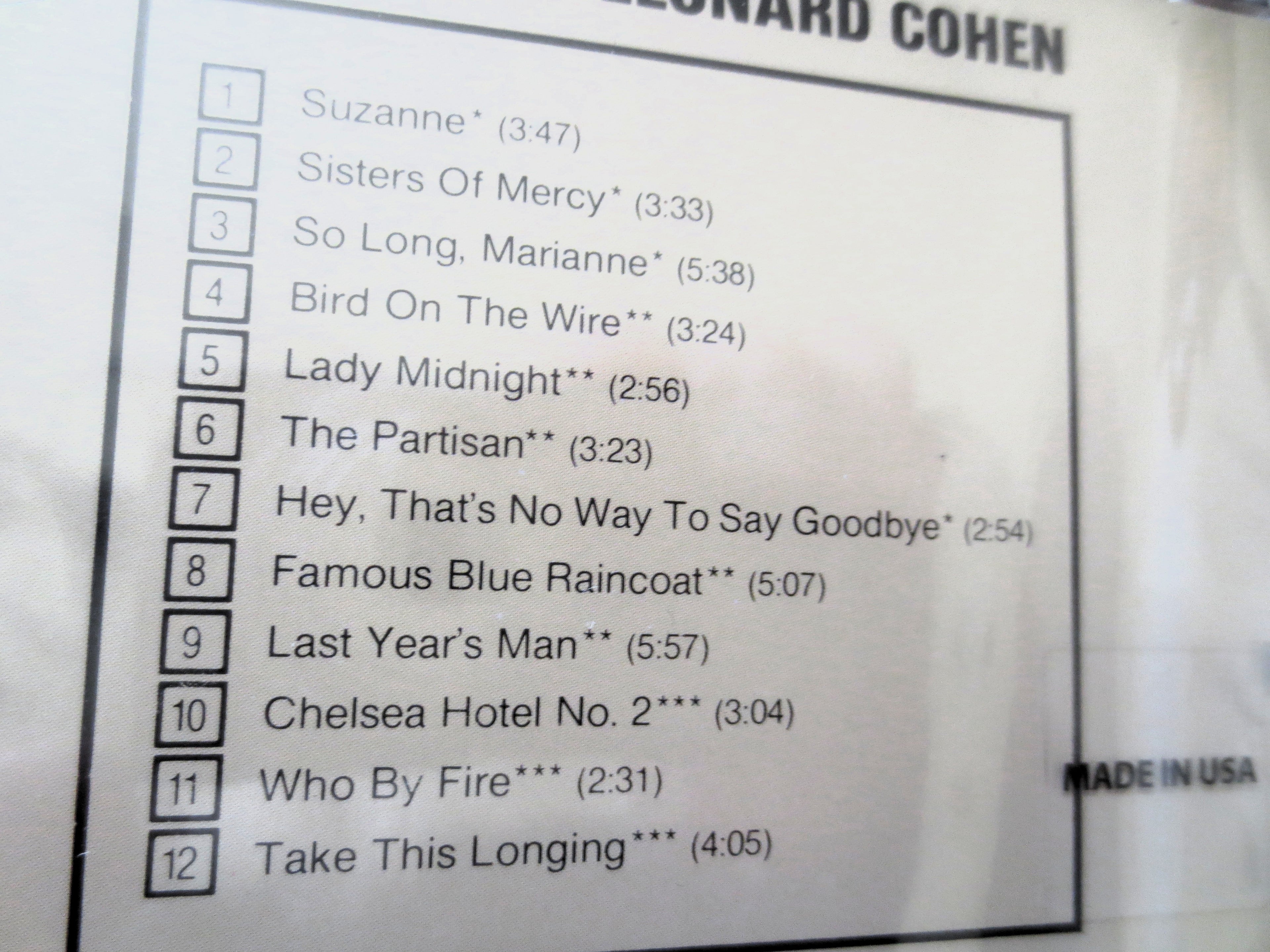Leonard Cohen – The Best of Leonard Cohen (c.1990) CD — Factory Sealed