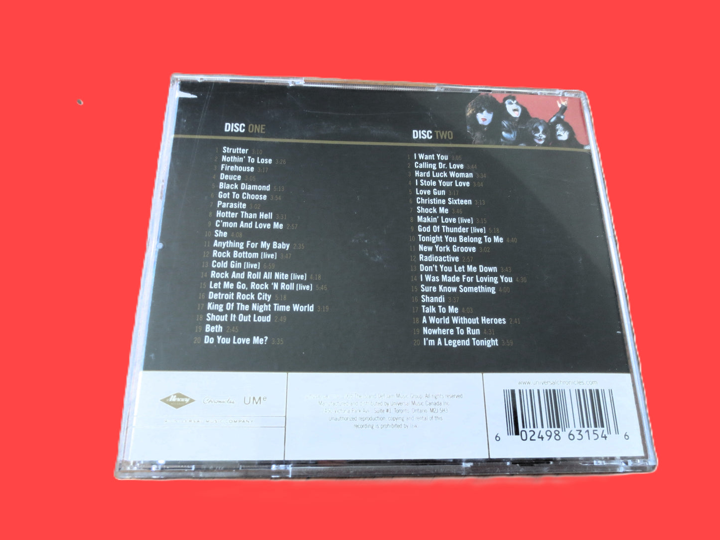 KISS, GOLD, 2 Discs, 2005 Compact Disc, Vintage Cd