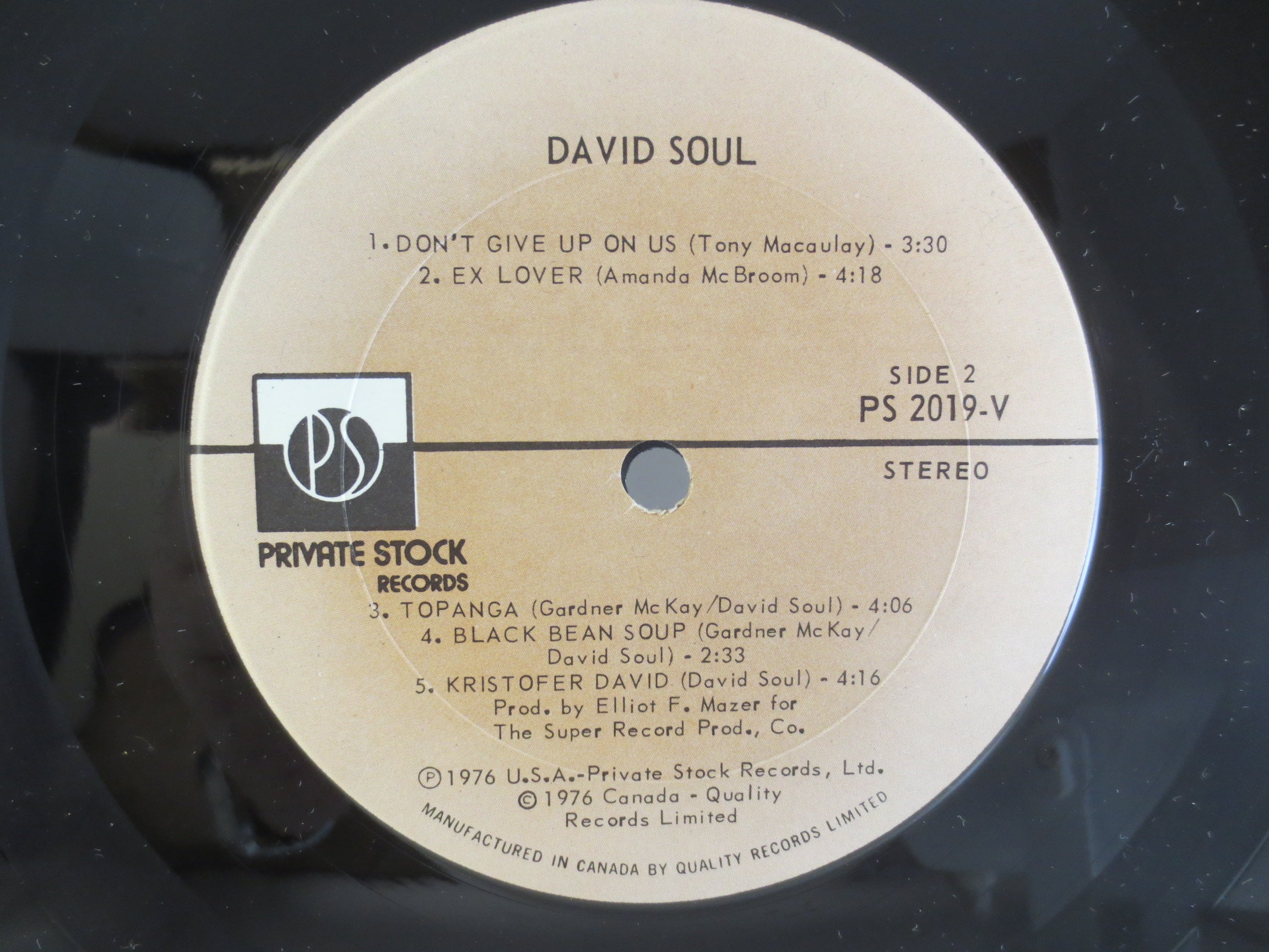 David Soul – David Soul (1977) Vinyl LP