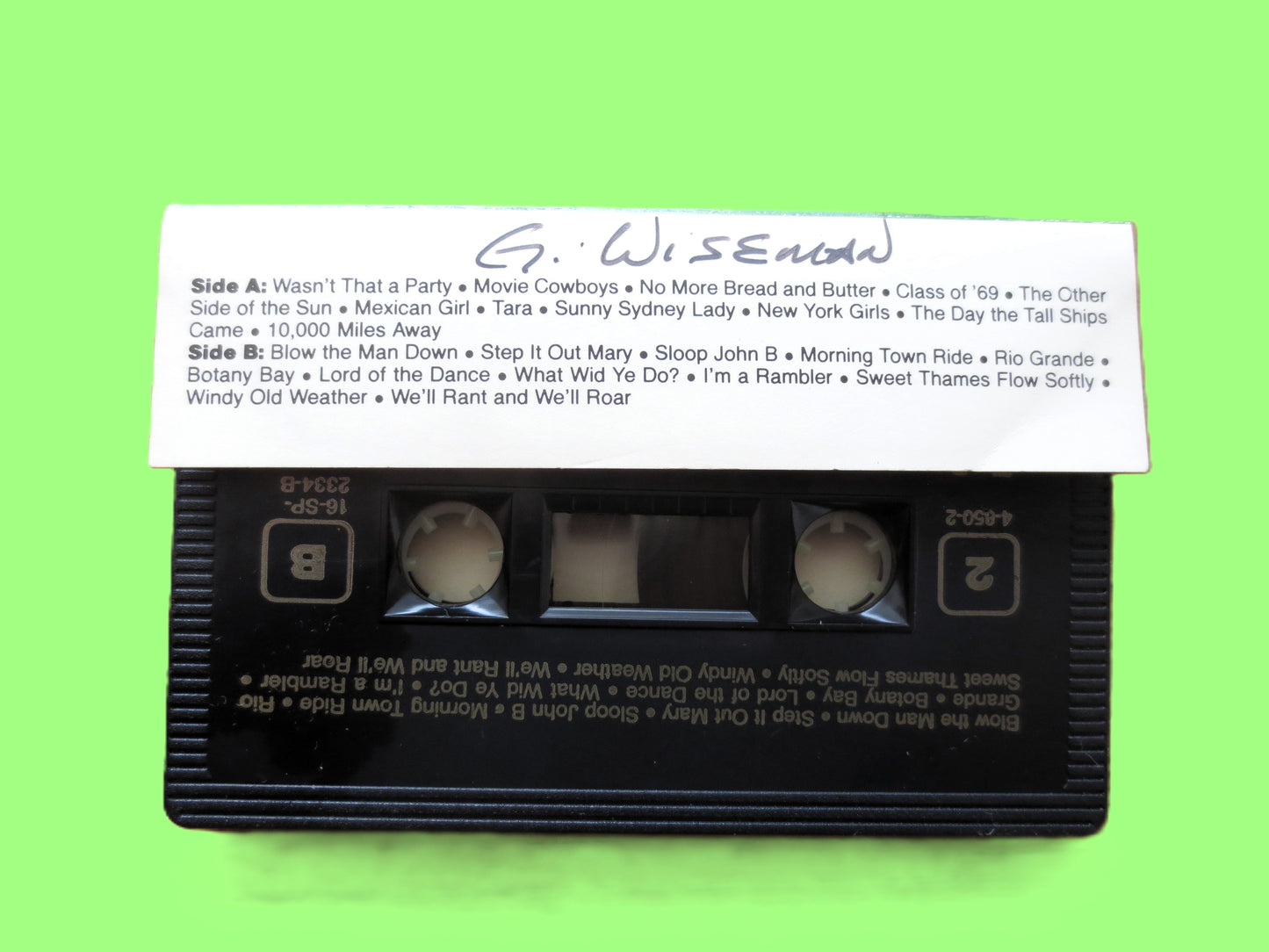The IRISH ROVERS, 20th Anniversary Celebration, Tape 2, 1984 Cassette Tape, Vintage Cassette