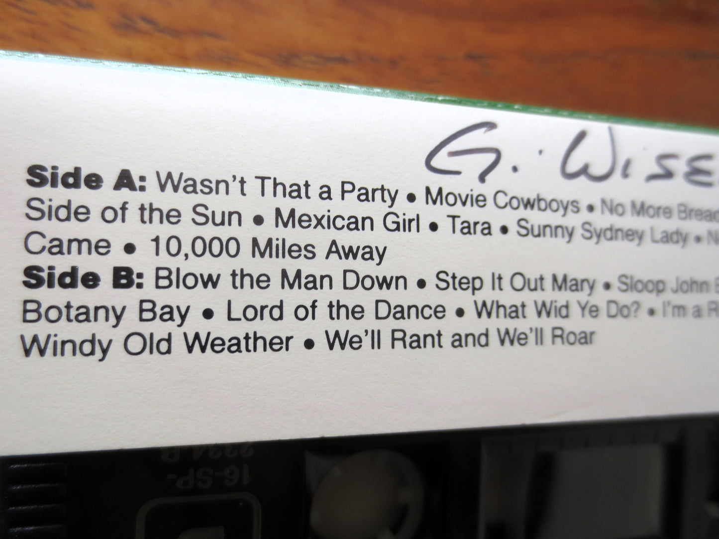 The IRISH ROVERS, 20th Anniversary Celebration, Tape 2, 1984 Cassette Tape, Vintage Cassette