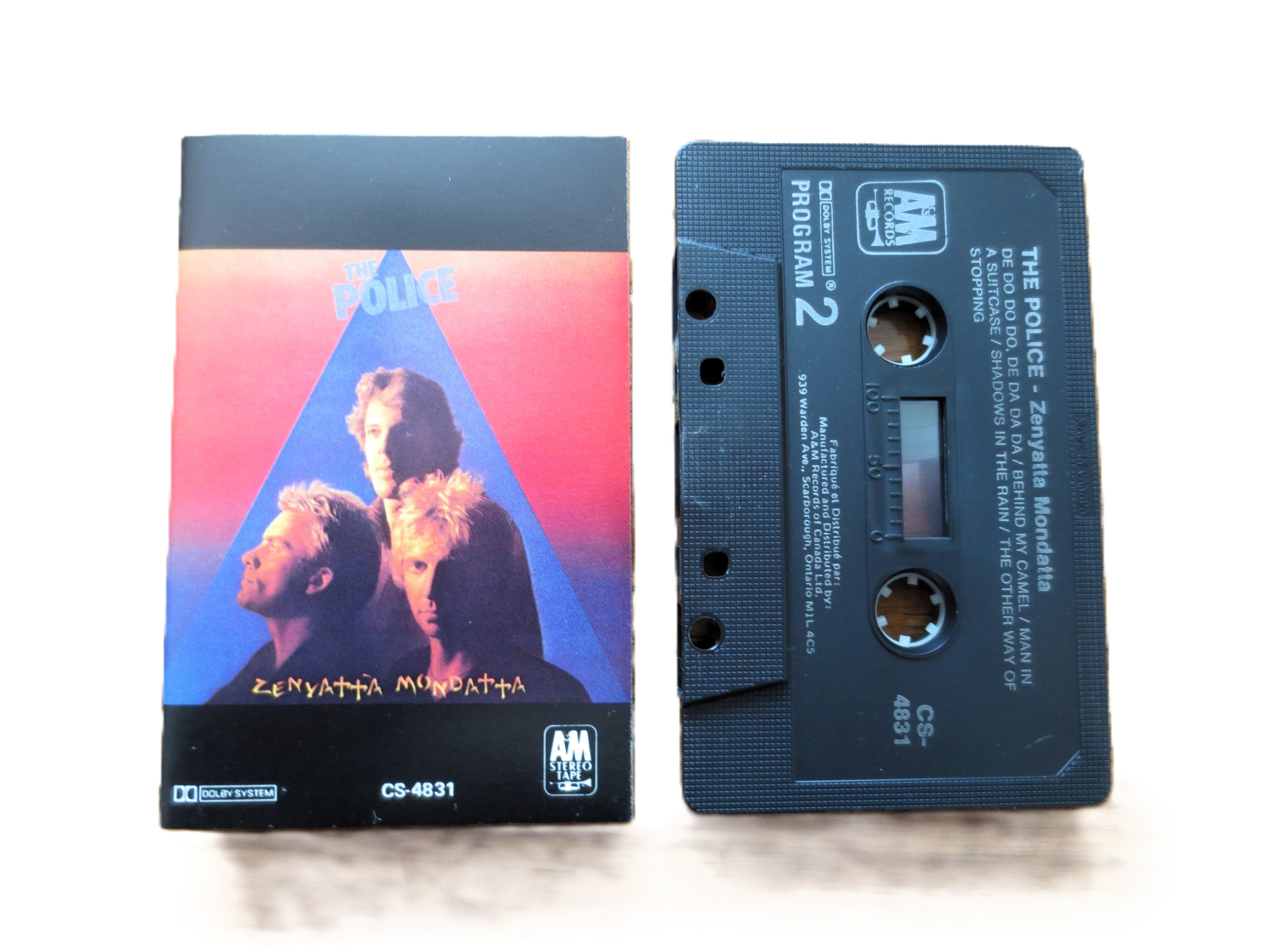 The POLICE, Zenyatta Mondatta, 1985 Cassette Tape, Vintage Cassette