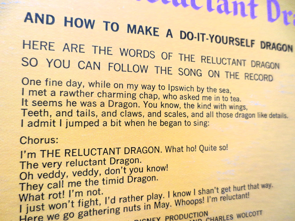 Walt Disney – All About Dragons (1966) Vinyl LP