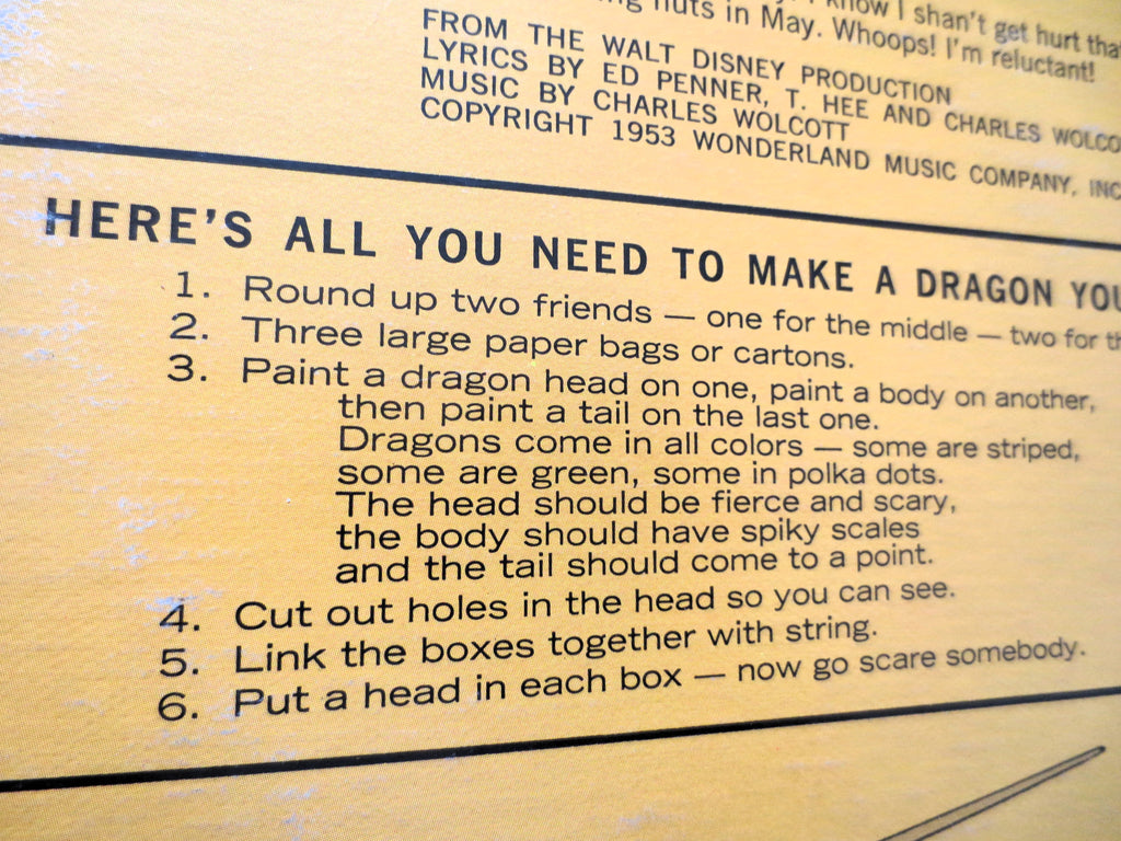 Walt Disney – All About Dragons (1966) Vinyl LP