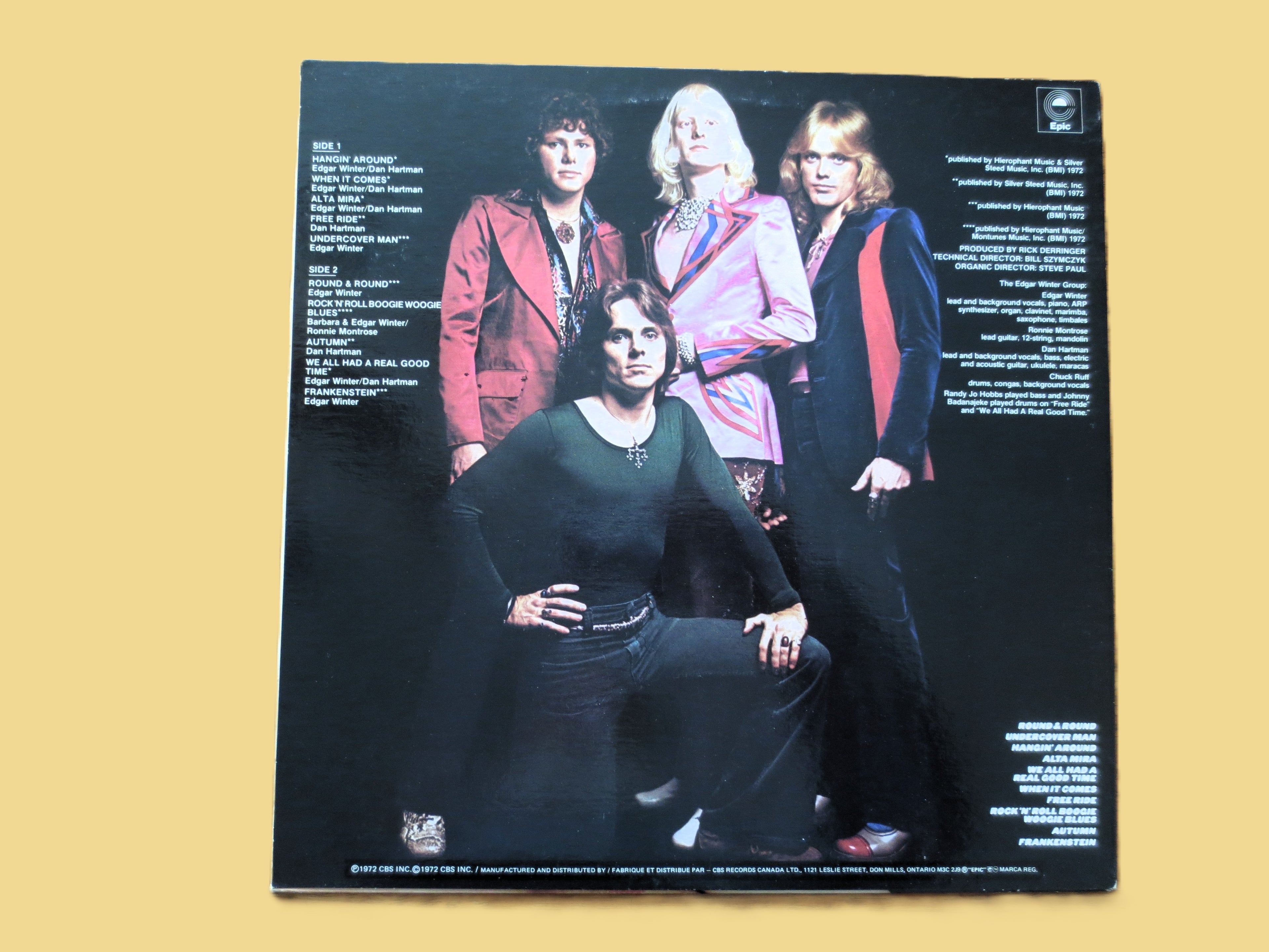 EDGAR WINTER, They Only Come Out at Night, Vintage Album, 1979 Record, Vinyl, 002