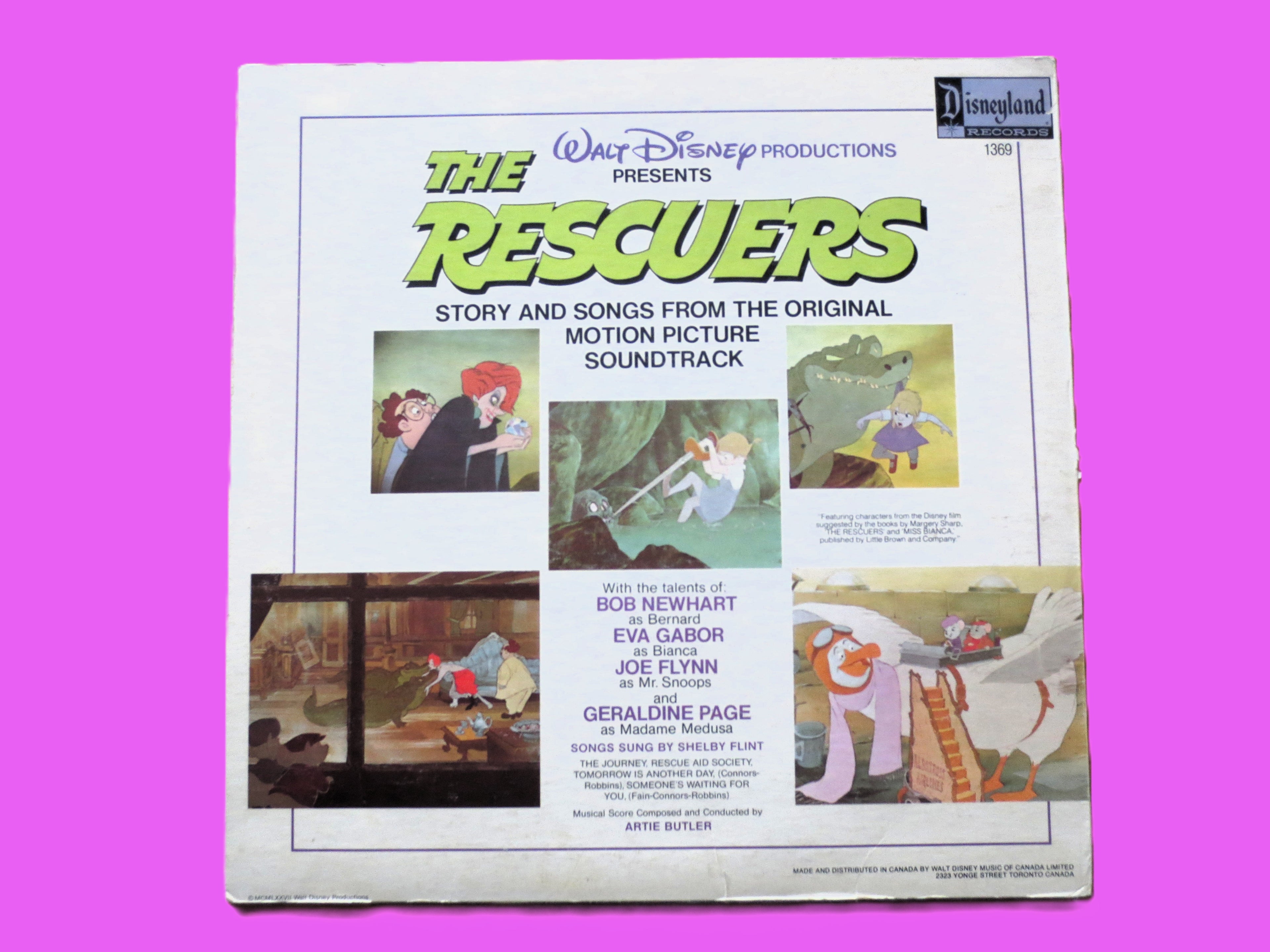 The Rescuers – Disneyland Records Original Soundtrack (1977) Vinyl LP