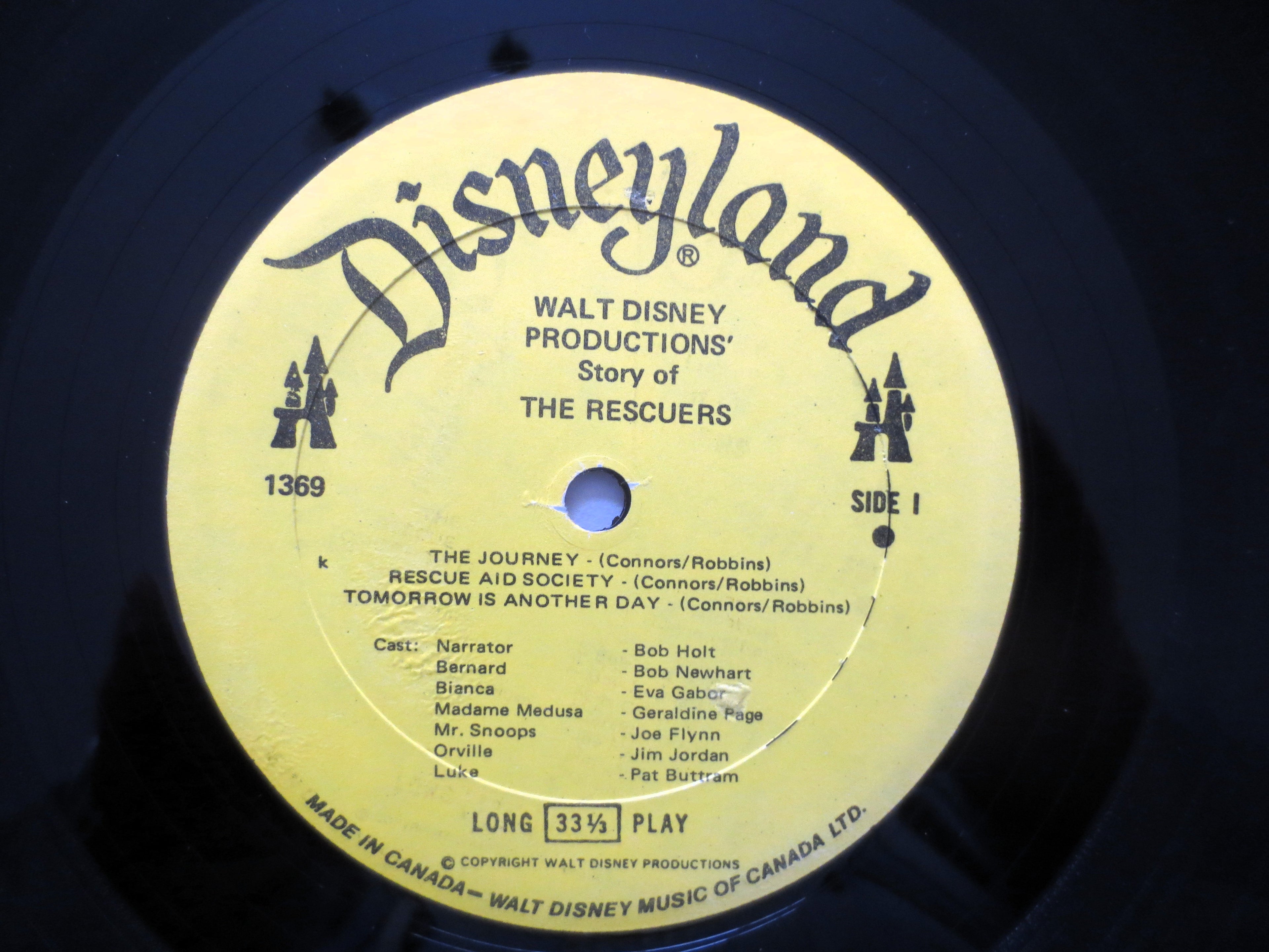 The Rescuers – Disneyland Records Original Soundtrack (1977) Vinyl LP