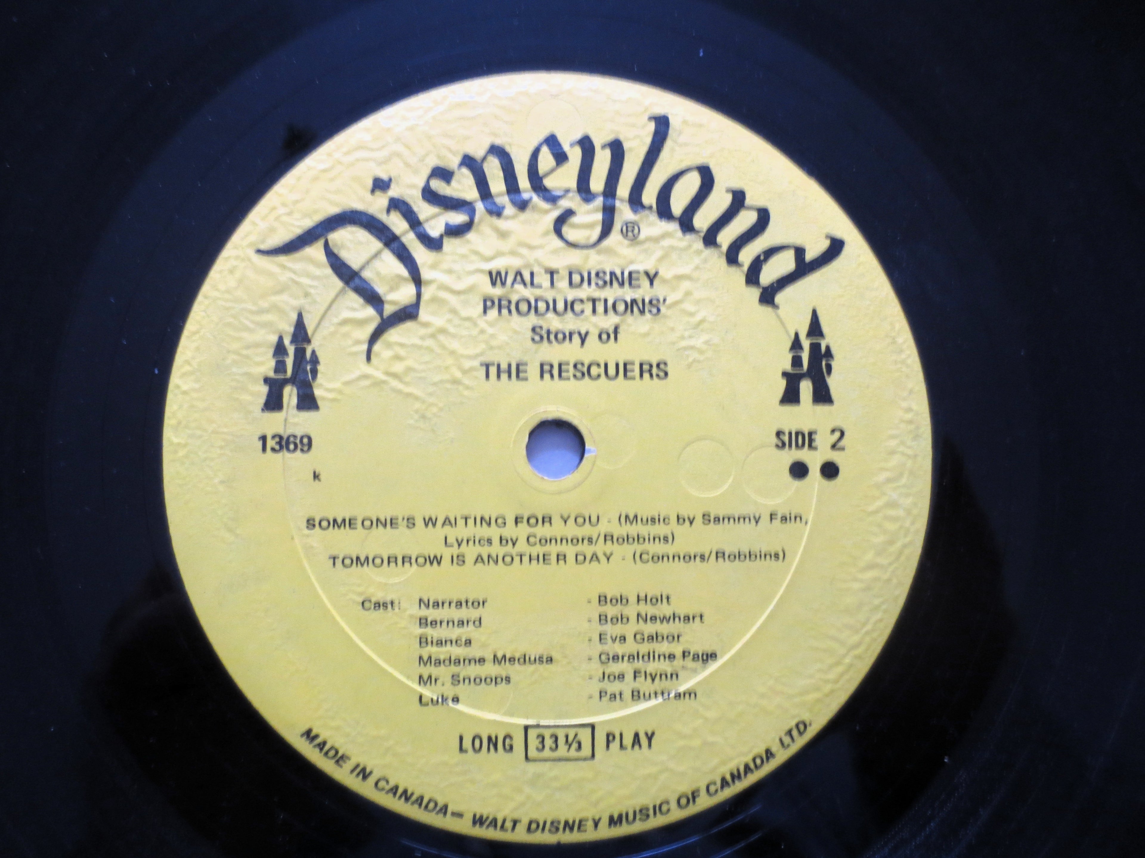 The Rescuers – Disneyland Records Original Soundtrack (1977) Vinyl LP