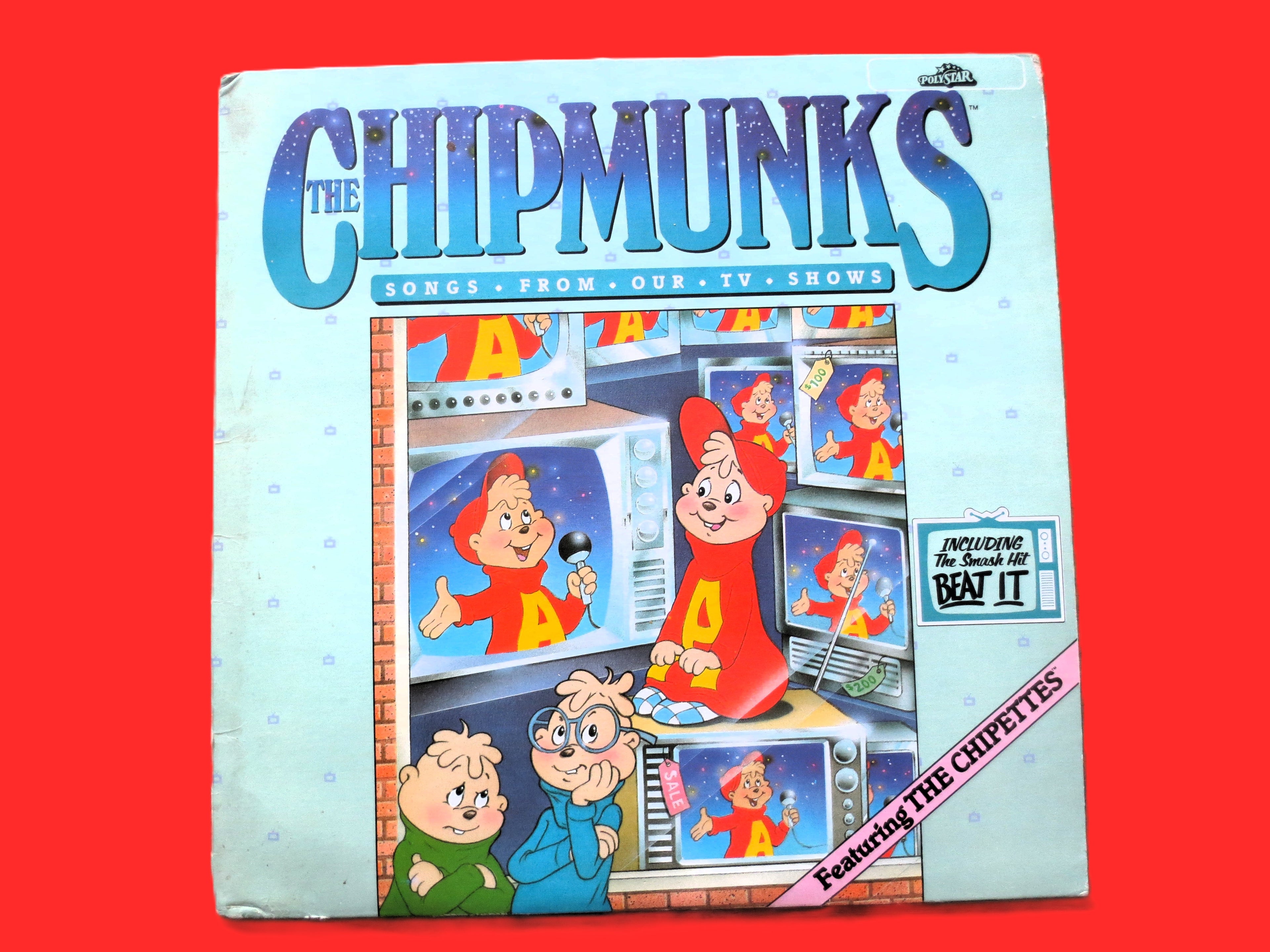 The CHIPMUNKS, Songs from our TV Shows, Vintage Album, 1984 Record, Vinyl Lp