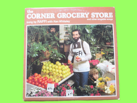 RAFFI, Corner GROCERY Store, Vintage Album, 1979 Record, Vinyl Lp