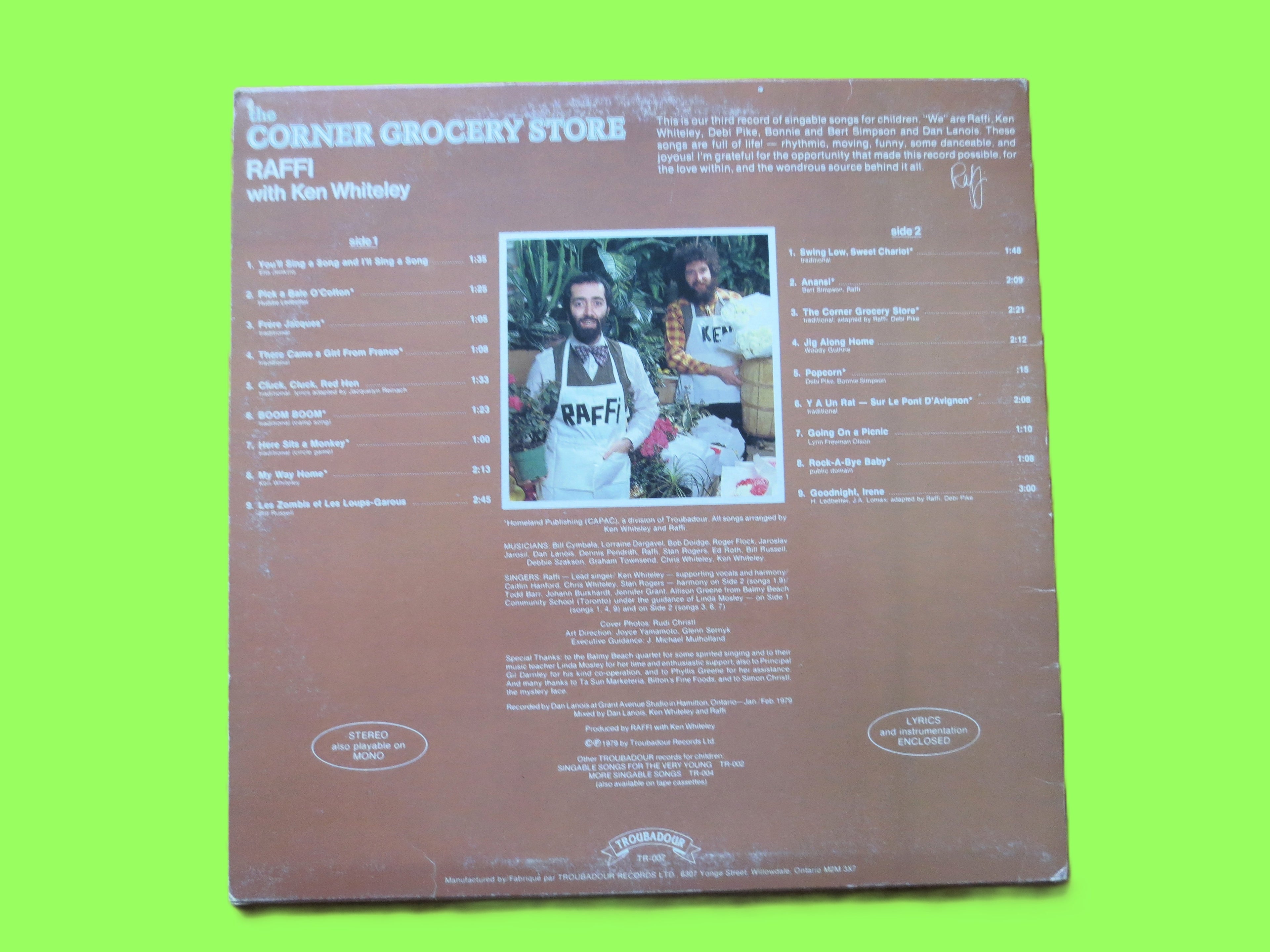 Raffi – The Corner Grocery Store (1979) Vinyl LP
