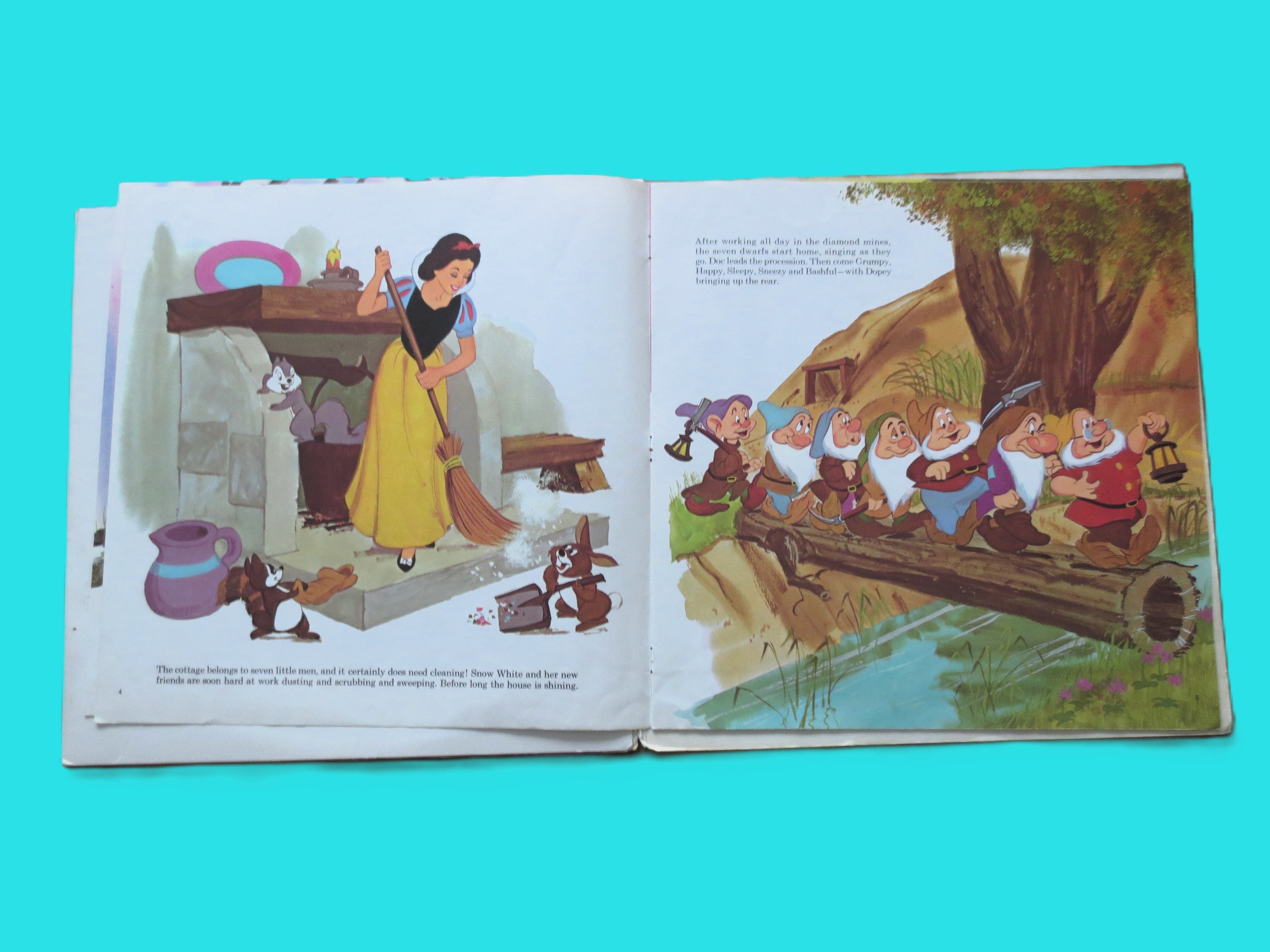 SNOW WHITE, Disneyland Record, Disney Records, 1969 Records, Vinyl Lp